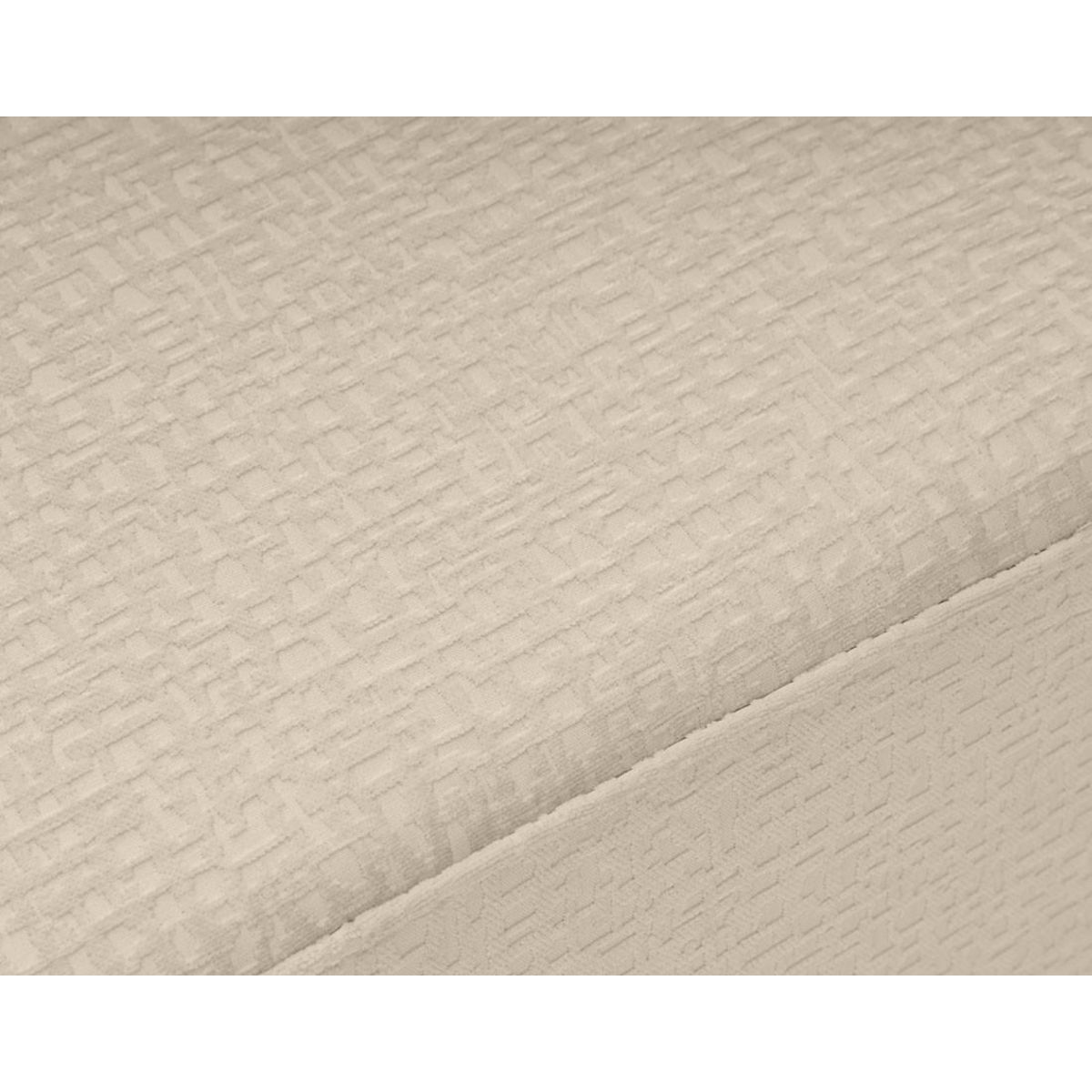 BEST MOBILIER Topaze - pouf - en tissu velours relief
