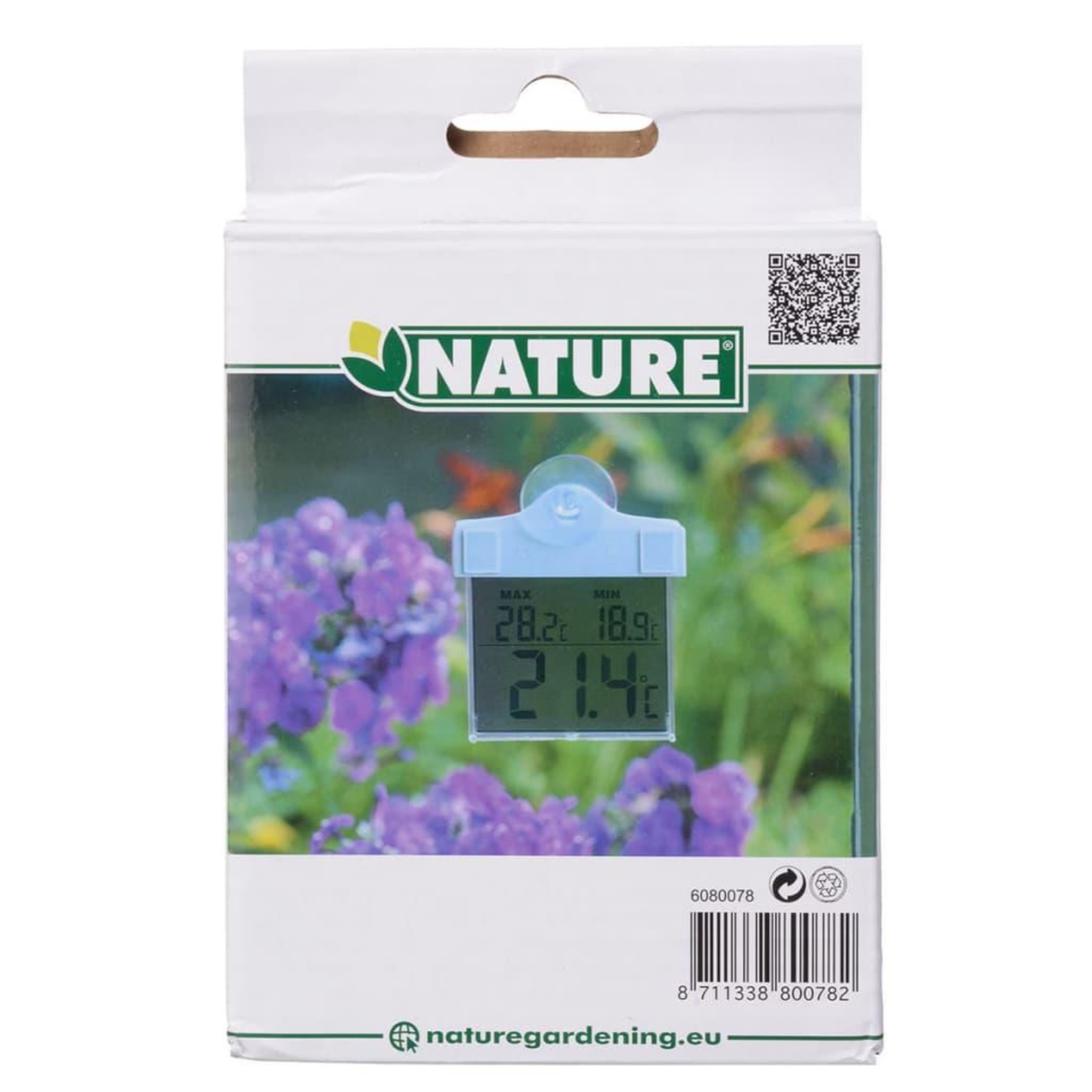 Voir la diapositive 4 : NATURE Nature Thermometre numerique de fenetre 13 x 10 x 3 cm