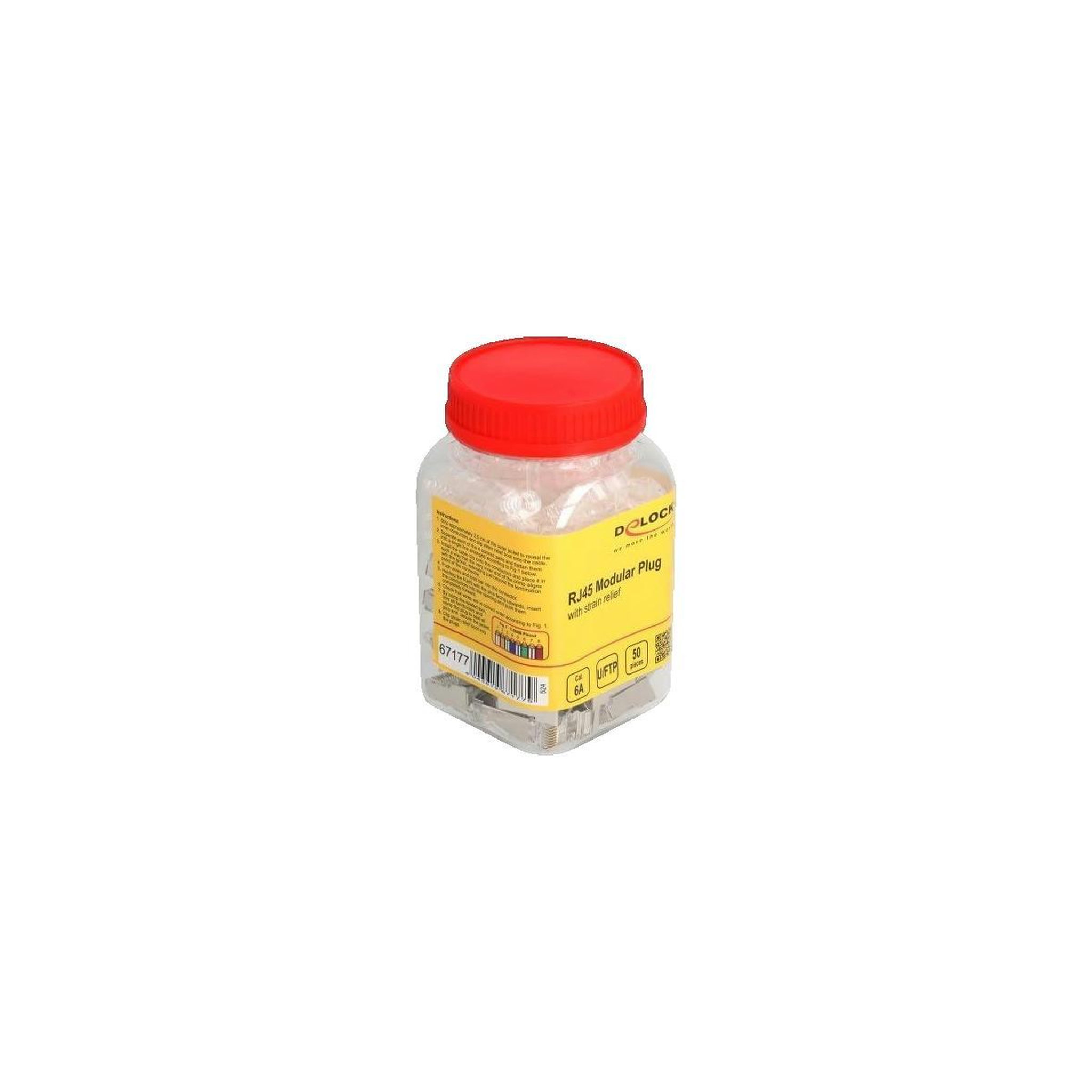 DeLock Connecteur RJ45 Delock 4043619671779 Cat.6A Argenté et transparent