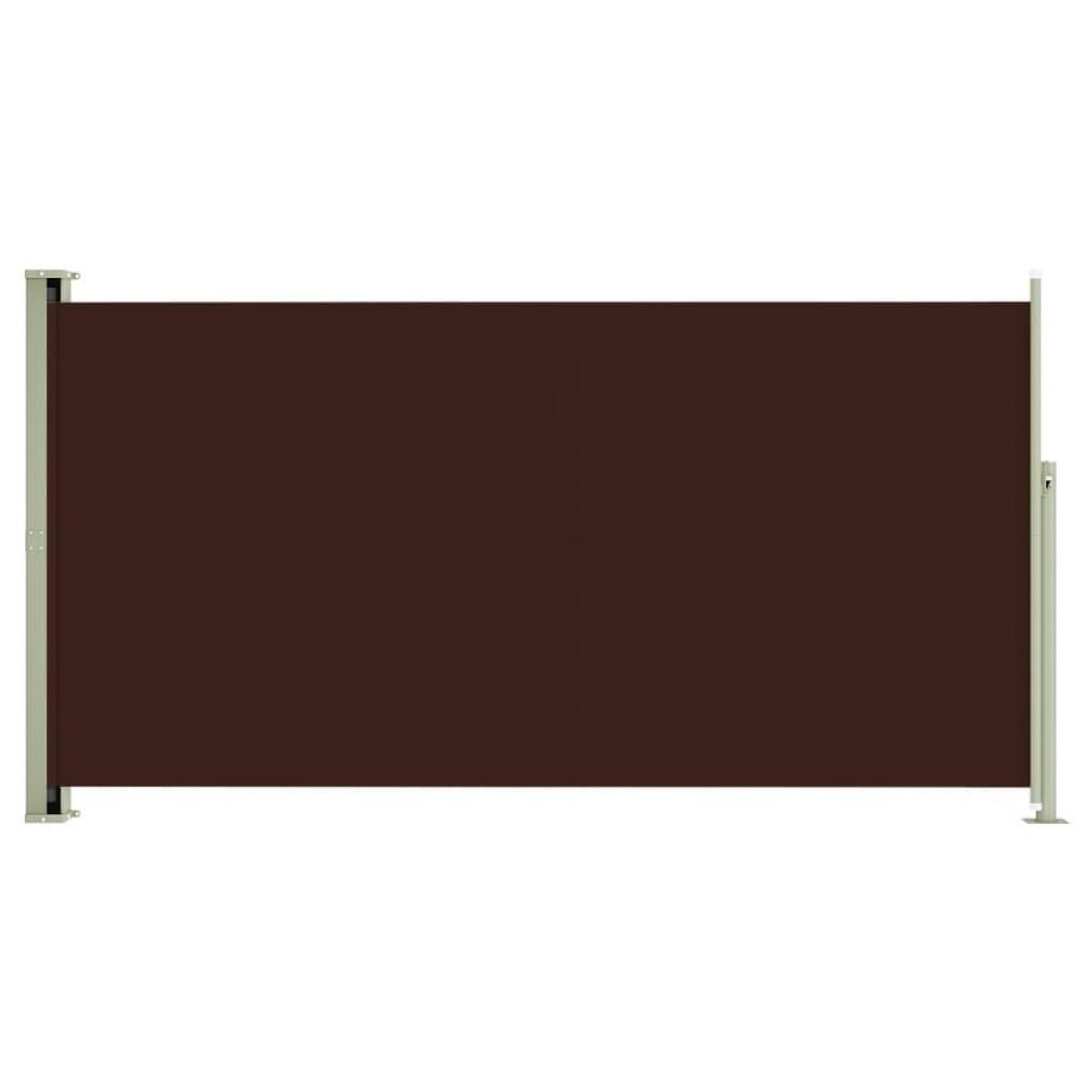 VIDAXL Auvent lateral retractable de patio 160x300 cm Marron