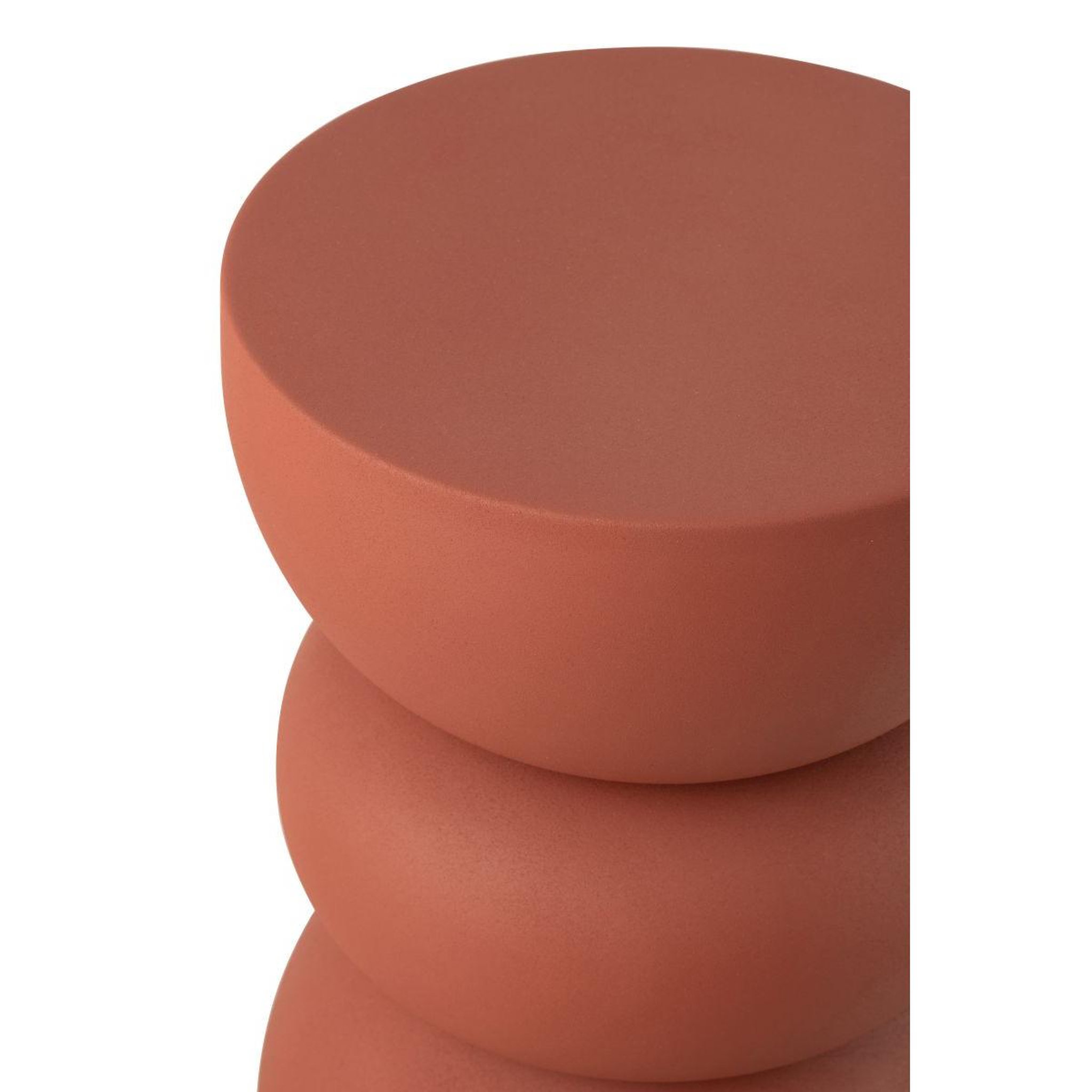 Voir la diapositive 3 : J-LINE Table d'appoint en métal  lise  43cm rouille