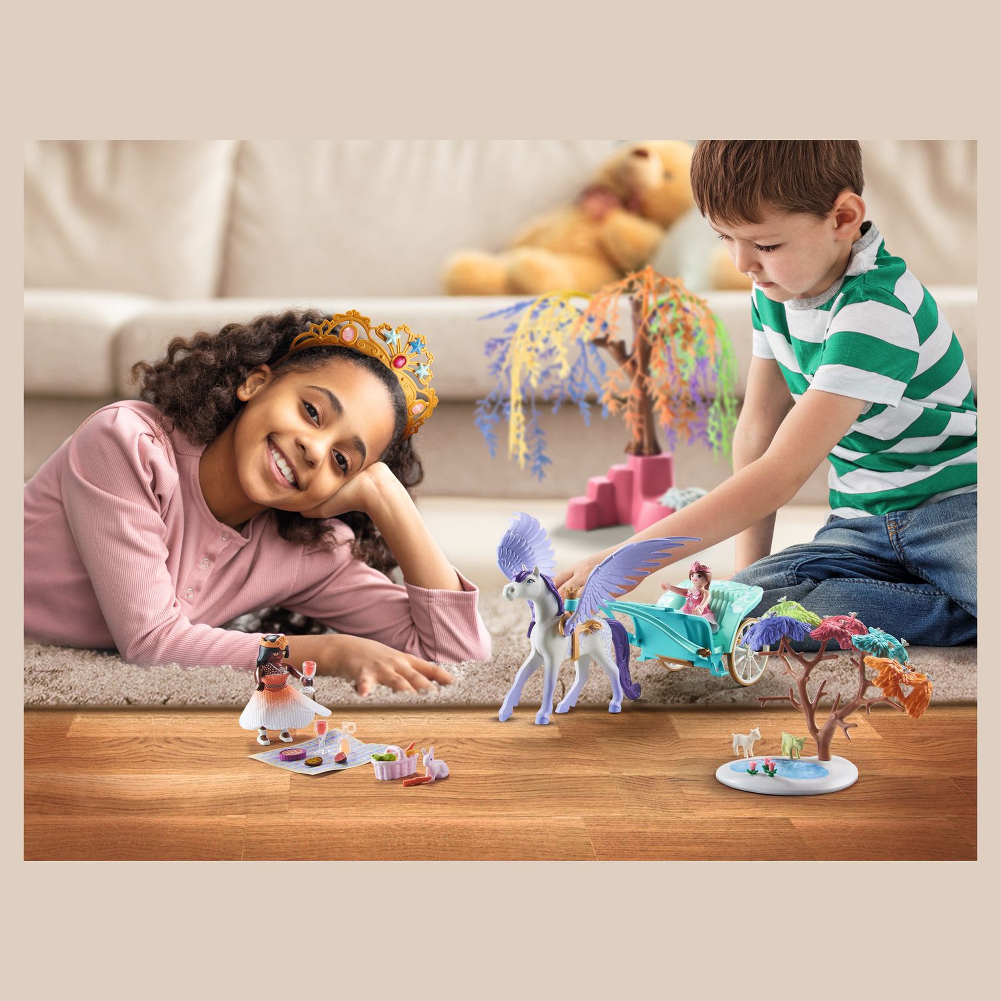 Voir la diapositive 4 : PLAYMOBIL 71246 Calèche et cheval ailé