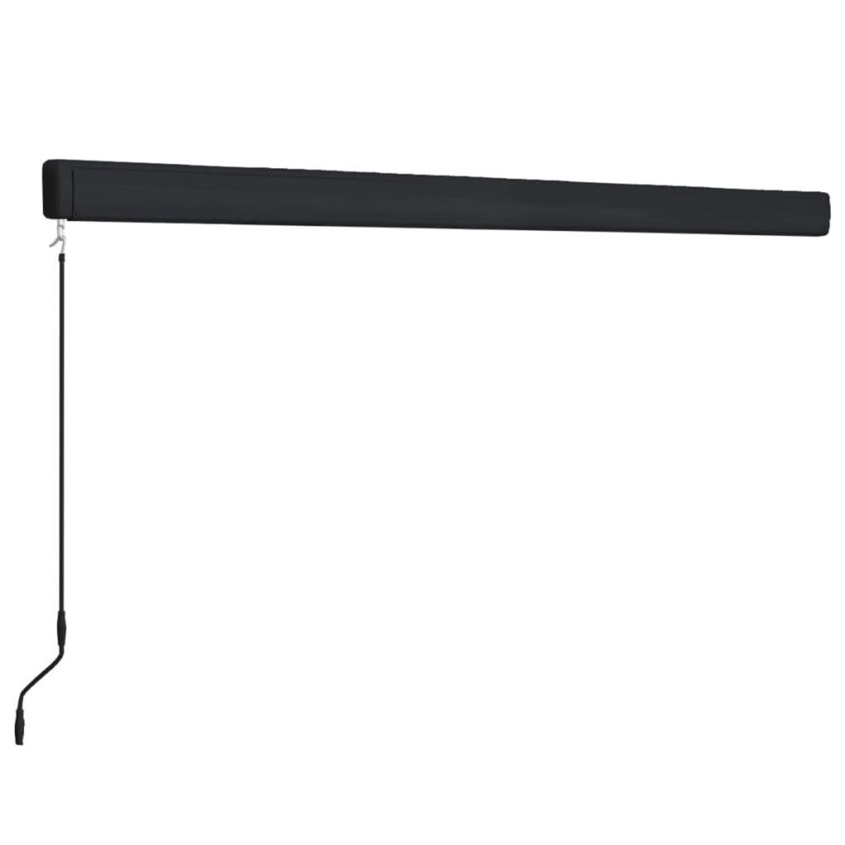 VIDAXL Store a cassette manuel 450x300 cm Bleu et blanc