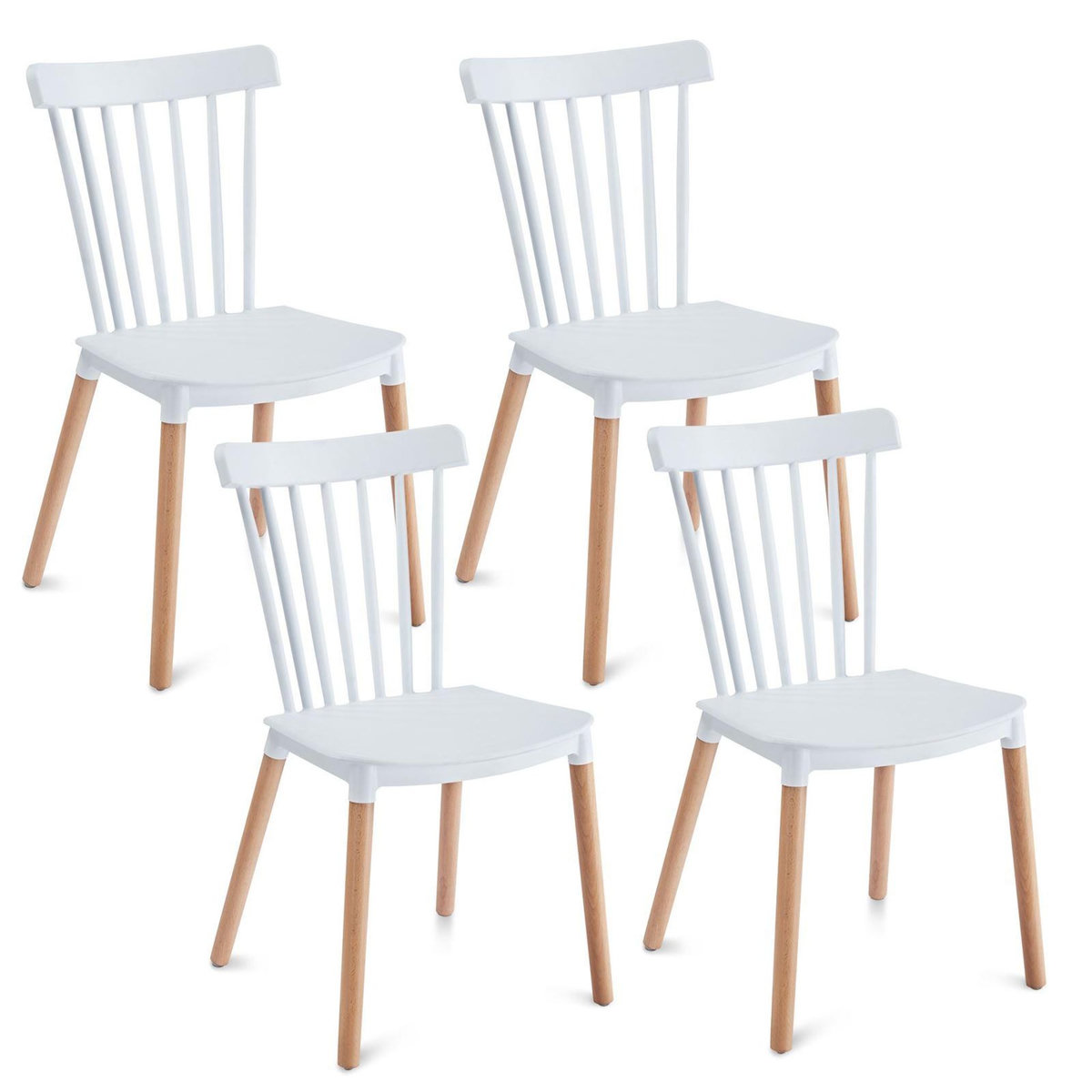 IDIMEX Lot de 4 chaises RAVI de salle à manger design