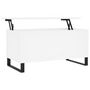 Voir la diapositive 2 : VIDAXL Table basse Blanc 90x44,5x45 cm Bois d ingénierie