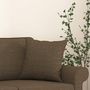 Voir la diapositive 5 : VIDAXL Coussins decoratifs lot de 2 Marron 40x40 cm Tissu