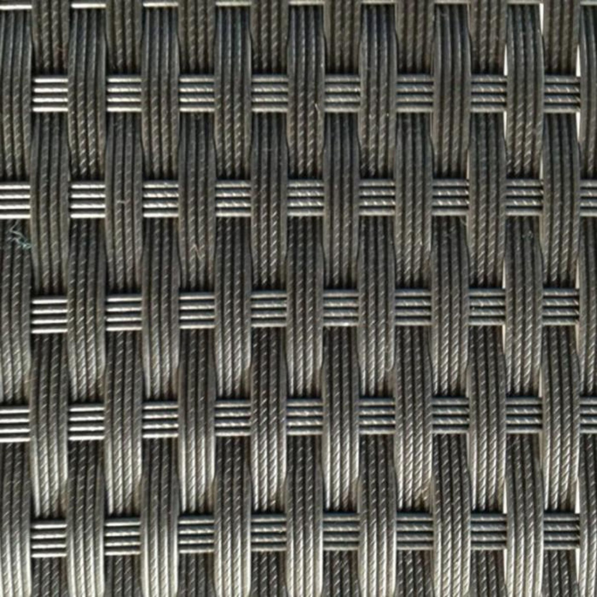 Paris Prix Salon de jardin en Résine Tressée  Dehli  100cm Noir