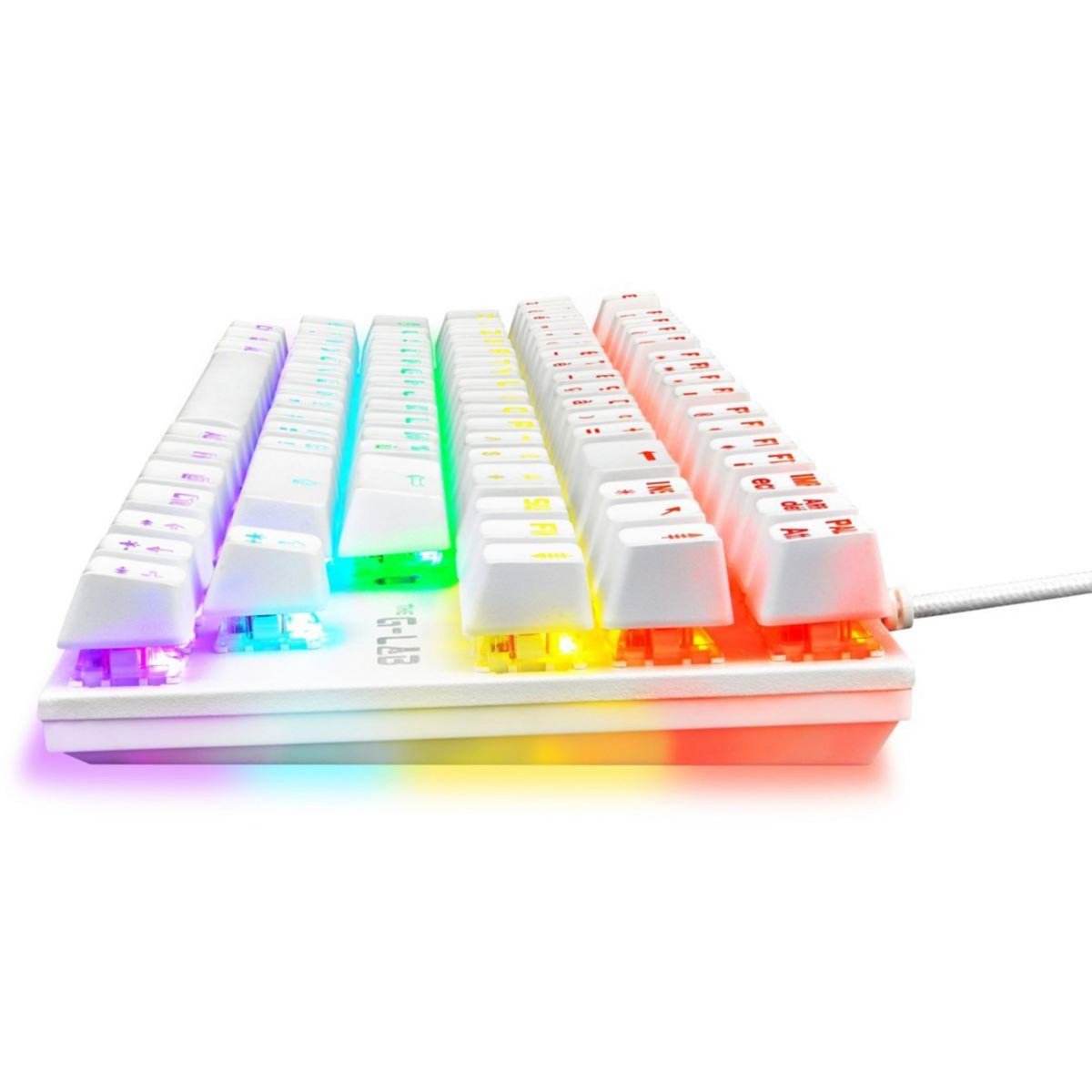 THE G-LAB Clavier gamer KEYZ MERCURY FR BLANC
