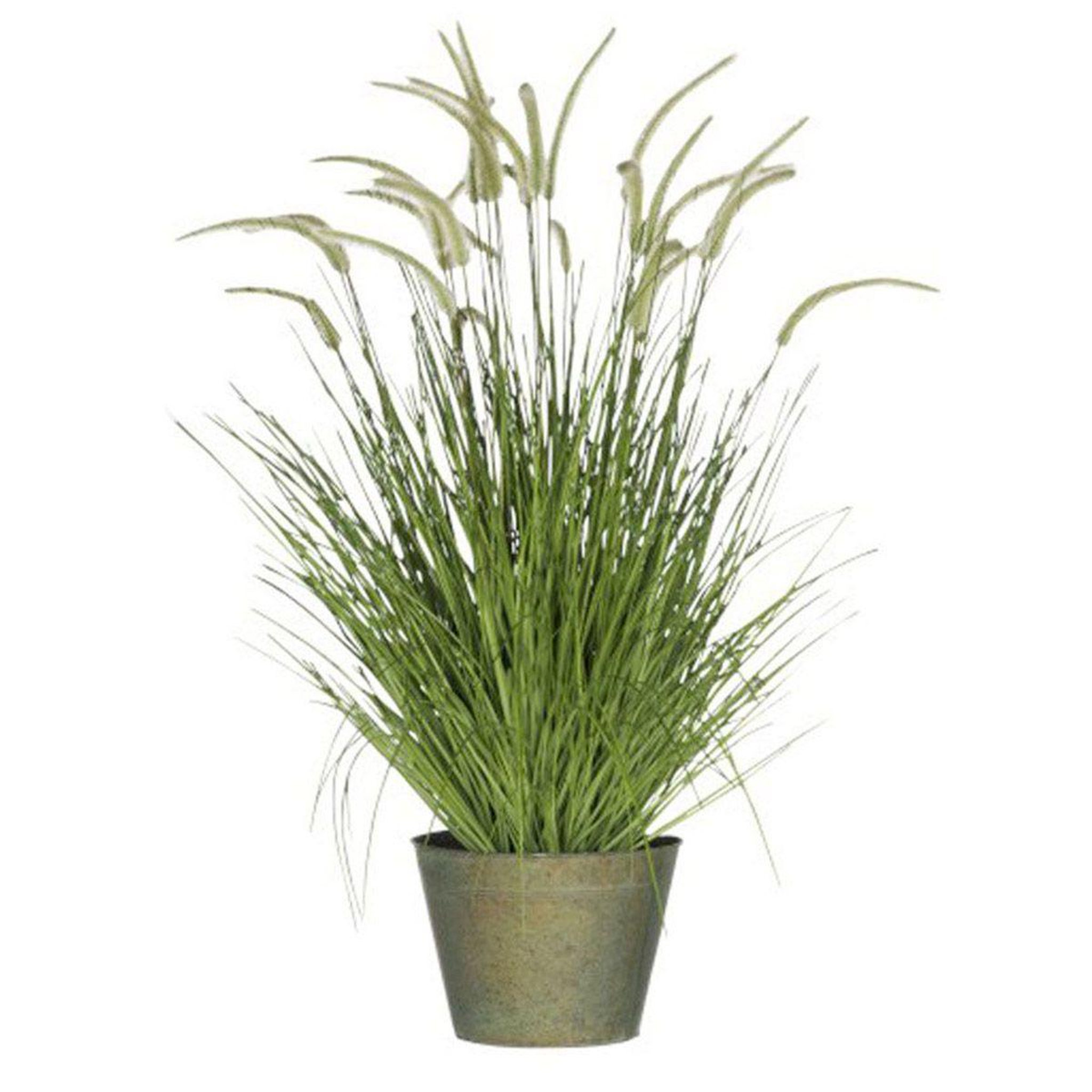 J-LINE Plante Artificielle Déco  Graminées  114cm Vert