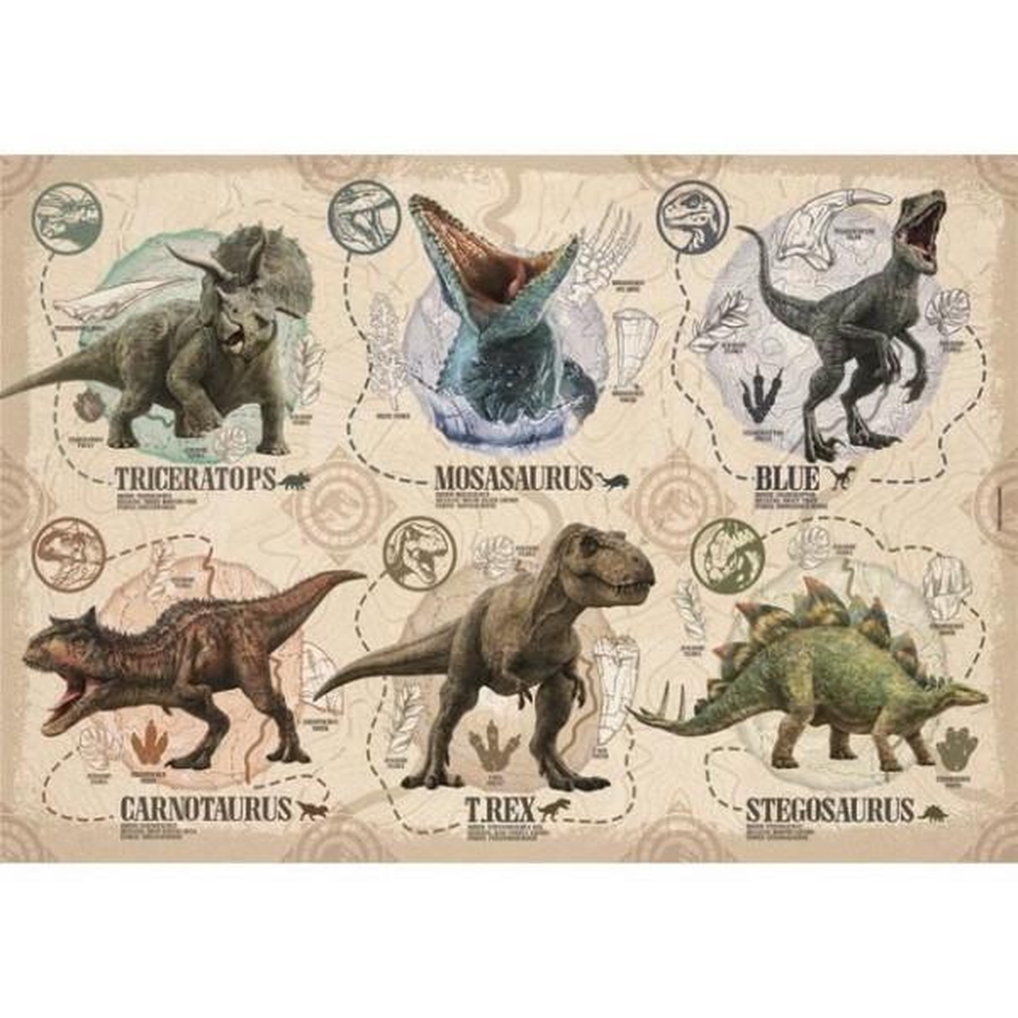 Voir la diapositive 2 : CLEMENTONI Clementoni puzzle104 pieces jurassic world
