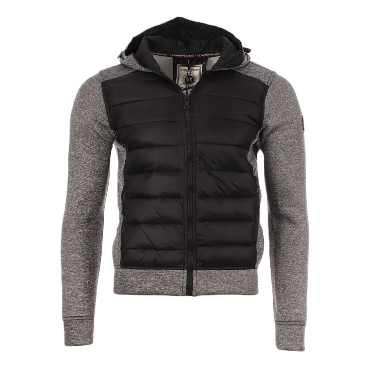 Veste bi matière discount homme