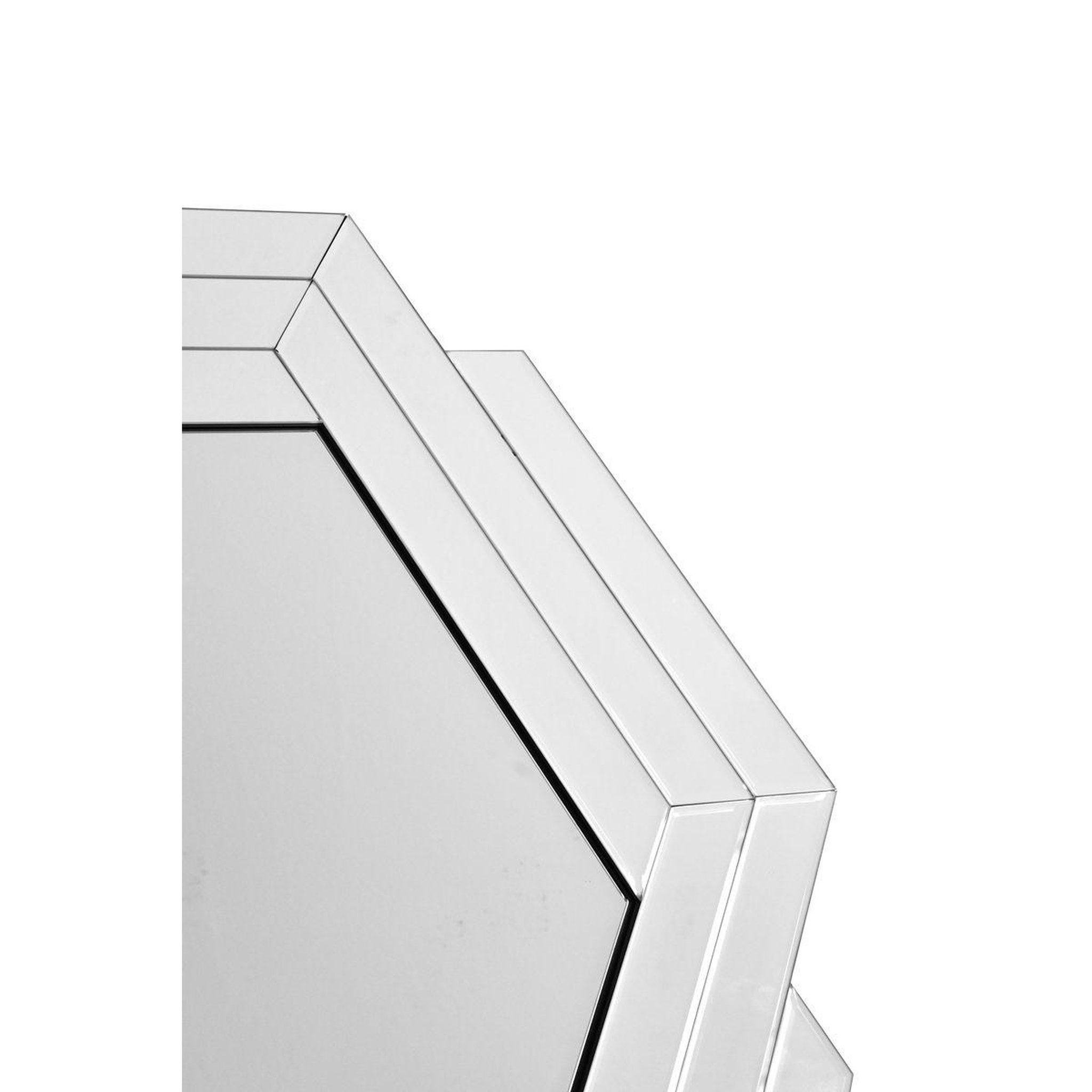 Voir la diapositive 3 : Paris Prix Miroir Mural Design  Artemis  85cm Argent