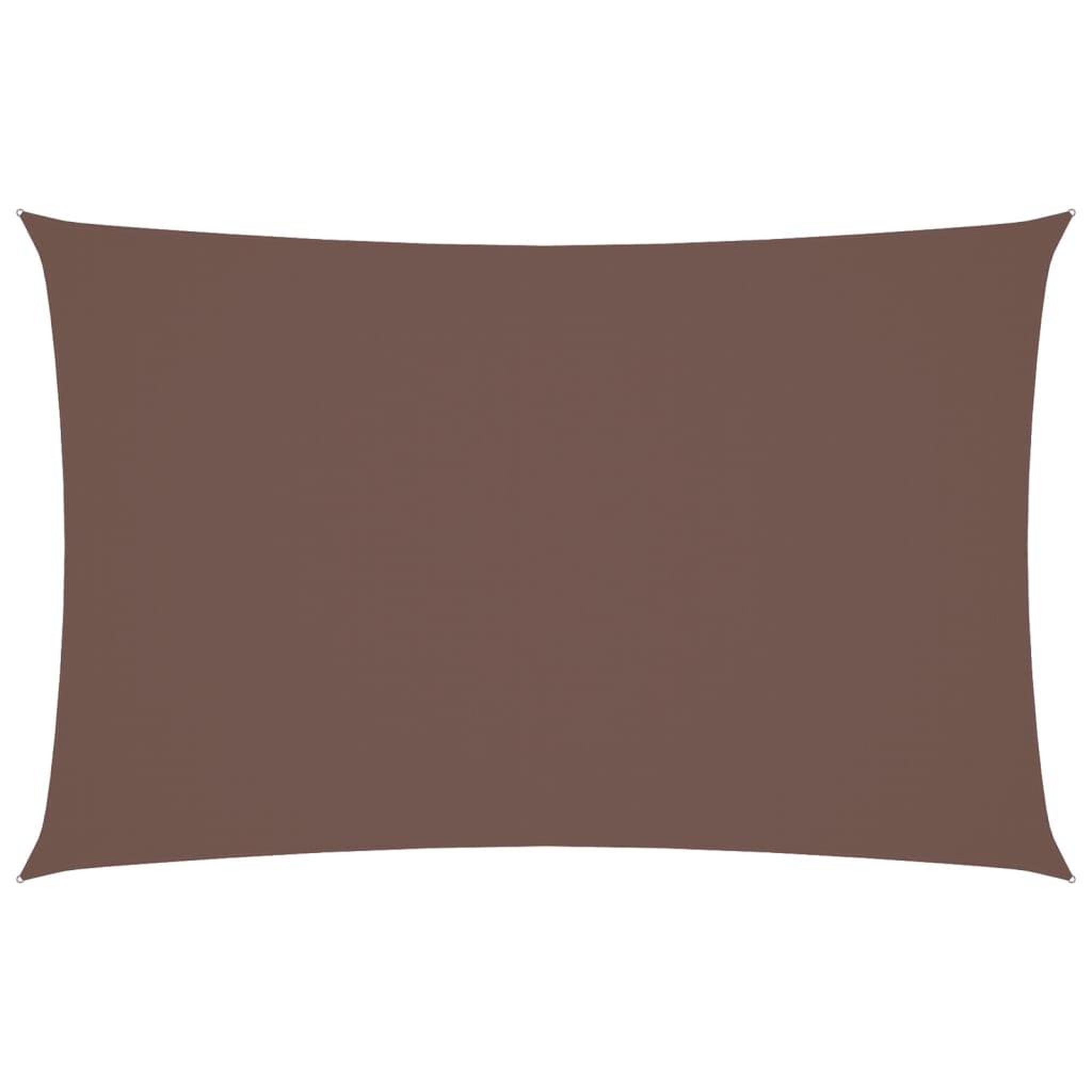 Voir la diapositive 2 : VIDAXL Voile de parasol tissu oxford rectangulaire 4x7 m marron