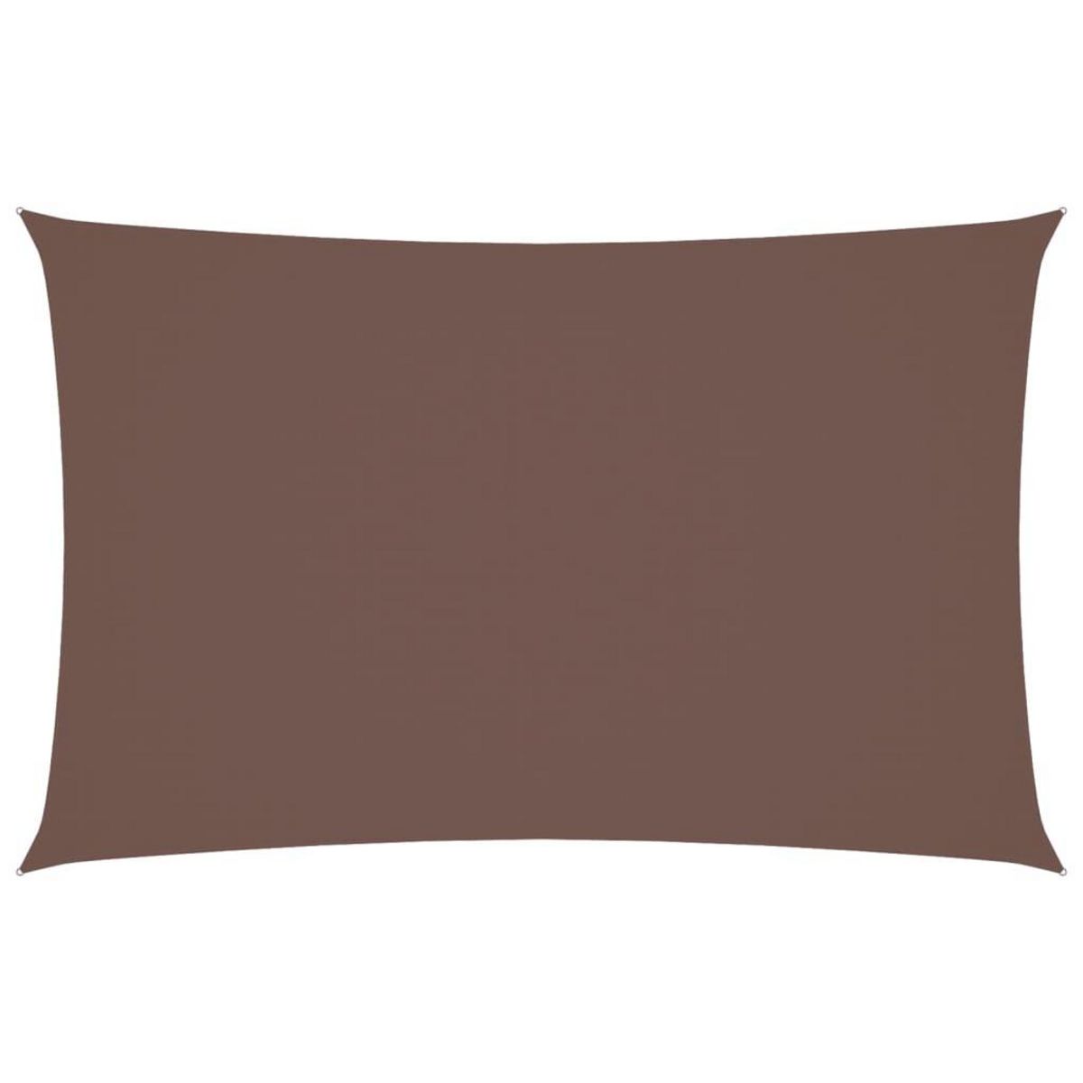 VIDAXL Voile de parasol tissu oxford rectangulaire 4x7 m marron