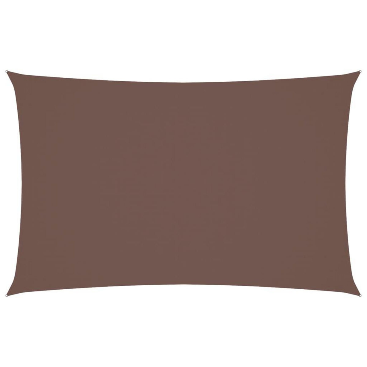 VIDAXL Voile de parasol tissu oxford rectangulaire 4x7 m marron