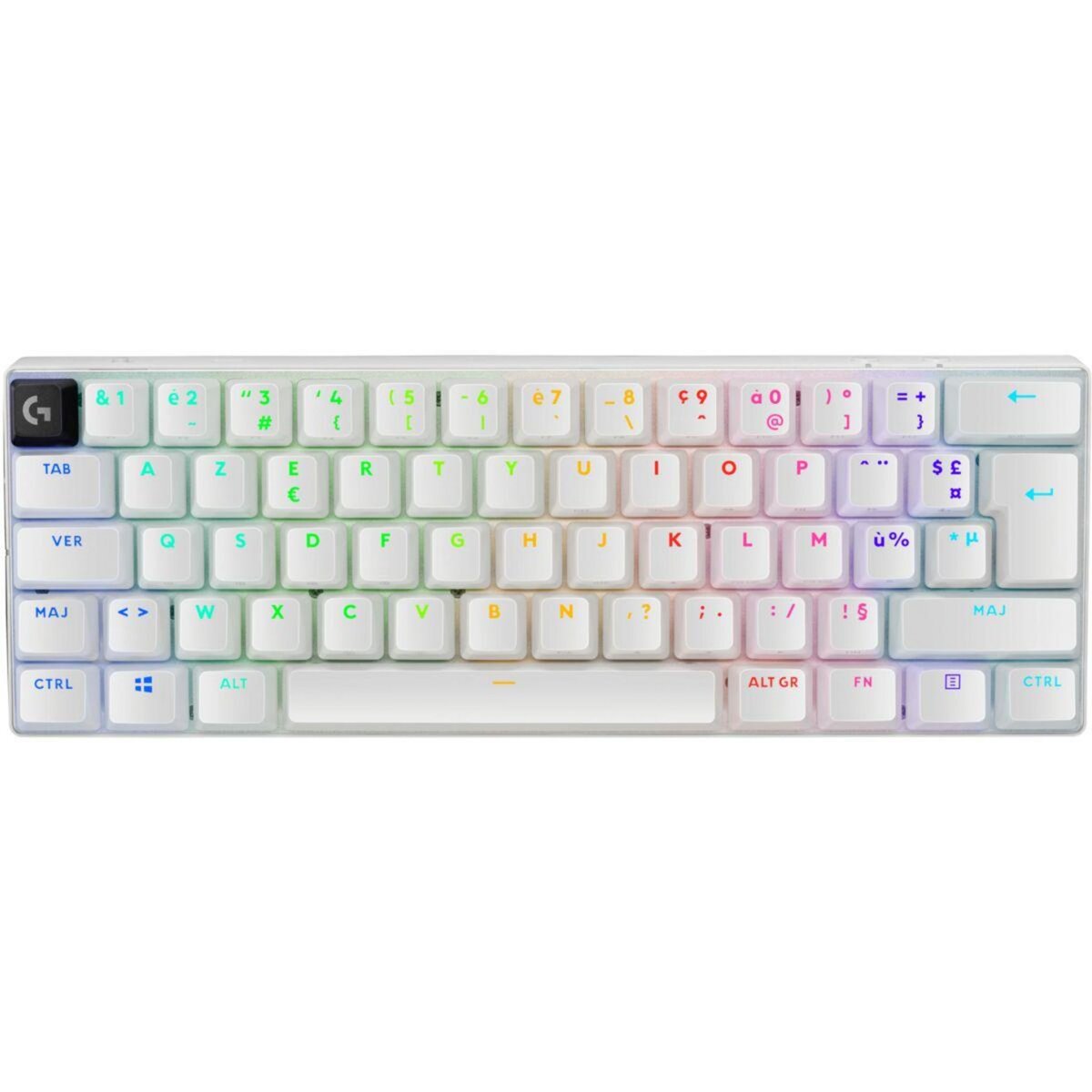 Logitech Clavier gamer sans fil G PRO X 60 LIGHTSPEED BLANC