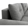 Voir la diapositive 5 : BEST MOBILIER Luzzio - canapé d'angle gauche 4 places convertible avec coffre en tissu texturé