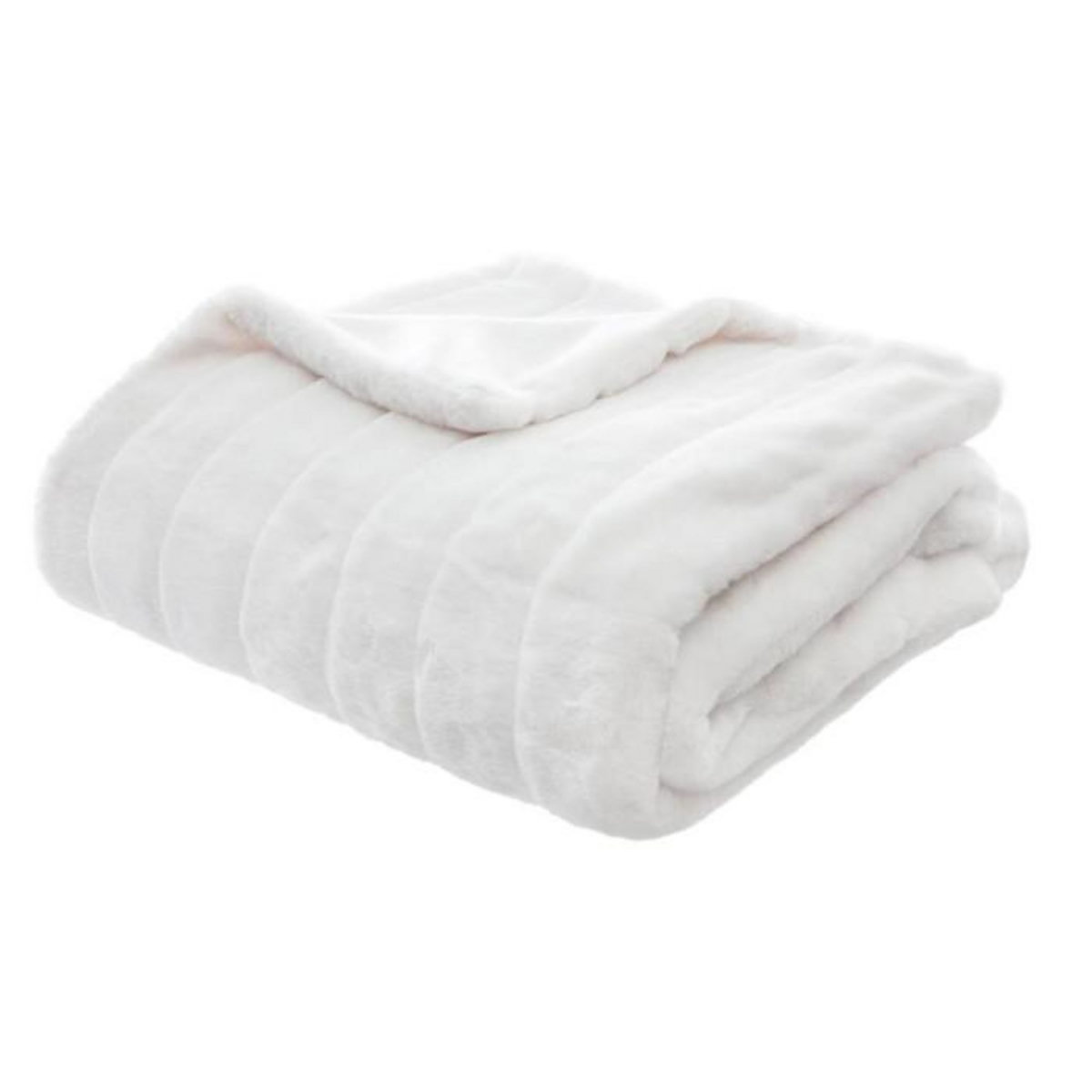 ATMOSPHERA Plaid Imitation Fourrure  Manoir  120x160cm Blanc