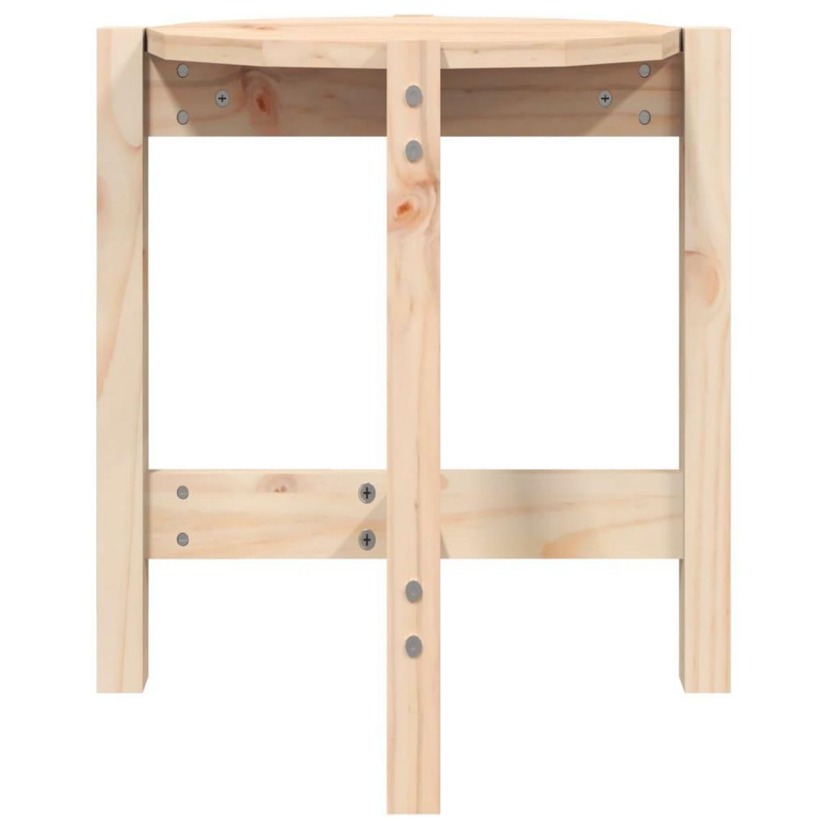 VIDAXL Table basse Ø 42,5x45 cm Bois massif de pin