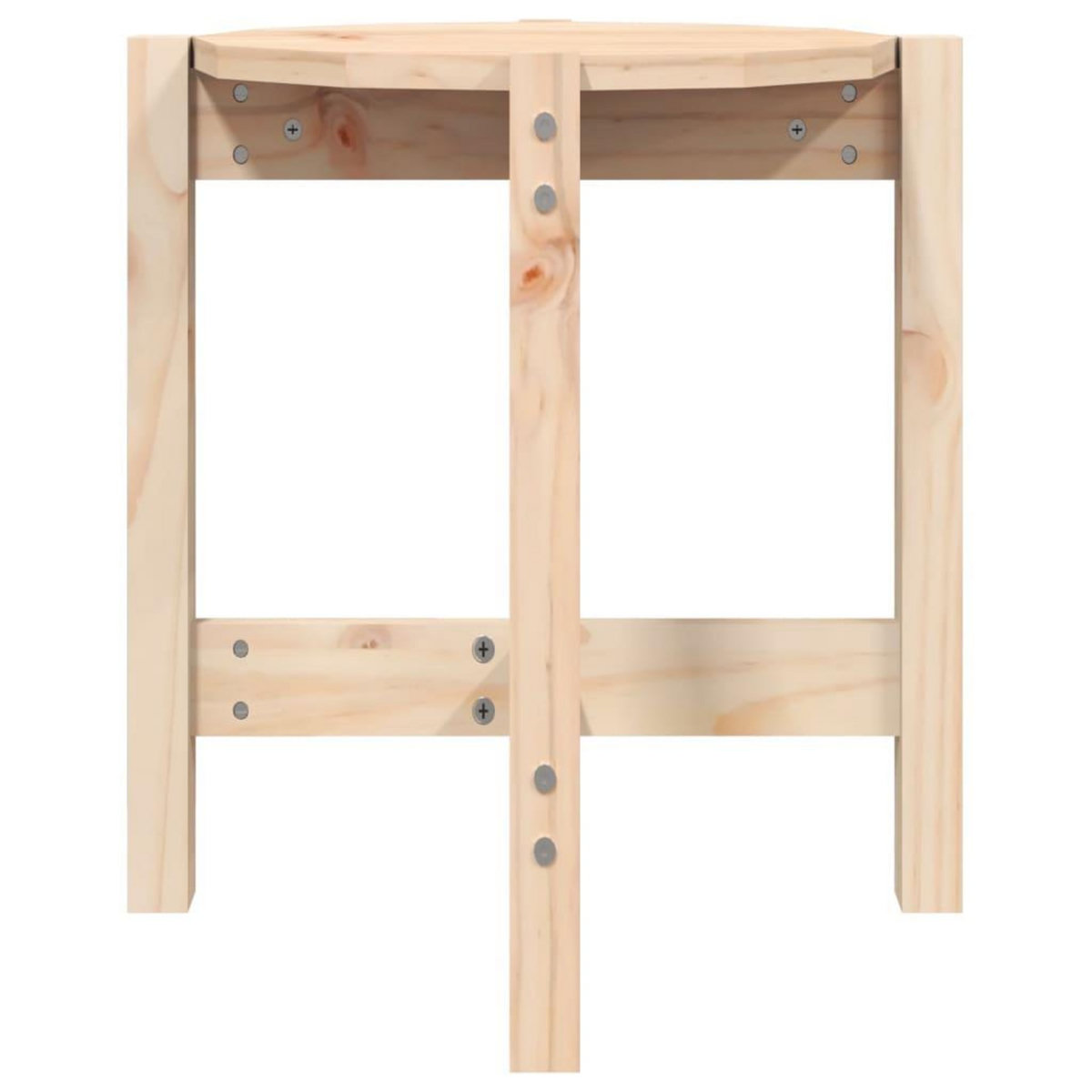 VIDAXL Table basse Ø 42,5x45 cm Bois massif de pin