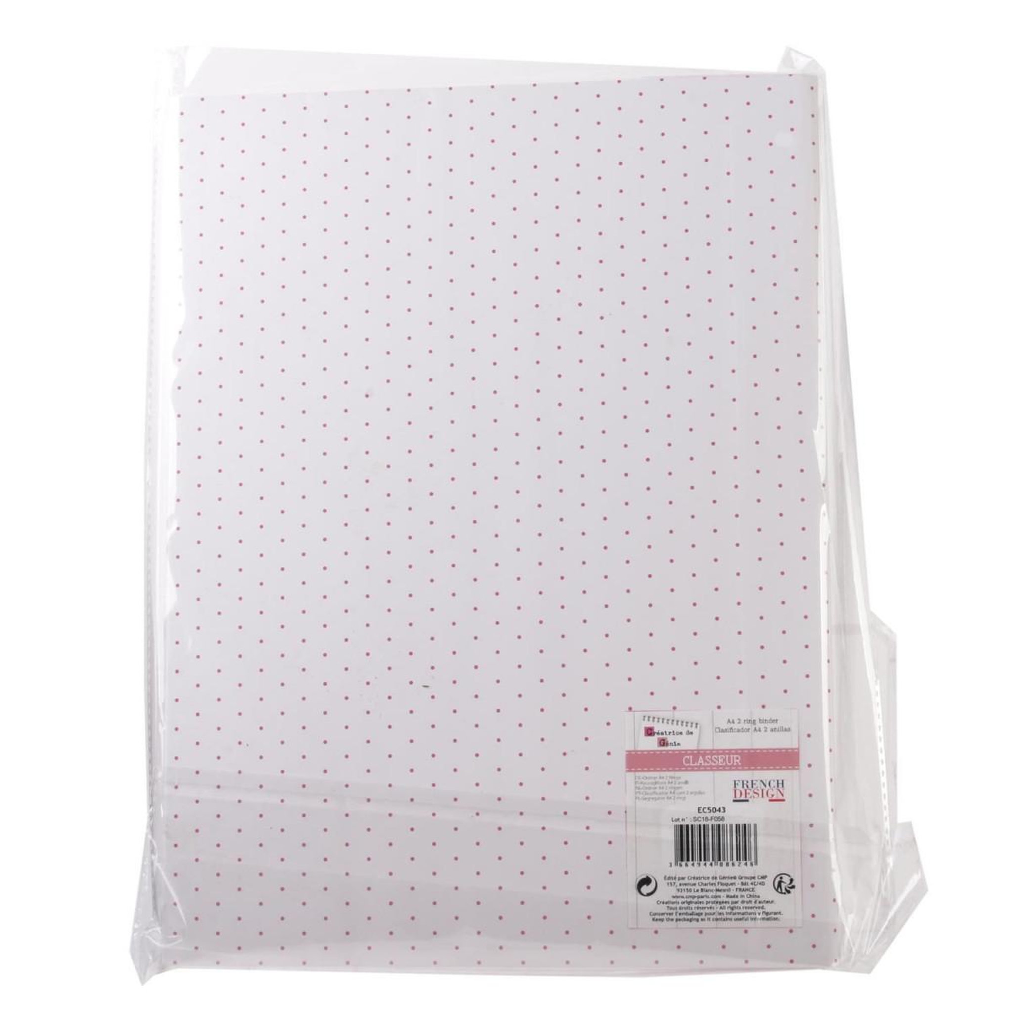 Voir la diapositive 3 : The concept Factory Classeur format a4  flamant  23x31cm rose