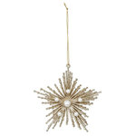 FEERIC LIGHT & CHRISTMAS Sujet de Noël Étoile  Héritage  12cm Or & Blanc