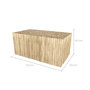 Voir la diapositive 4 : Rendez vous déco Table basse de jardin  rectangulaire 90x50cm en teck-Imani