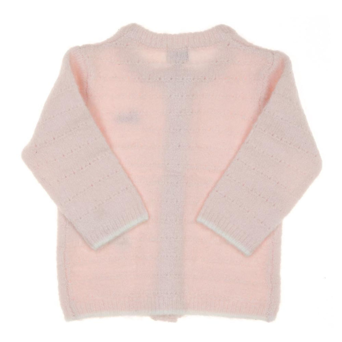 ELLE EST OU LA MER Gilet Rose Fille EOM Chardi