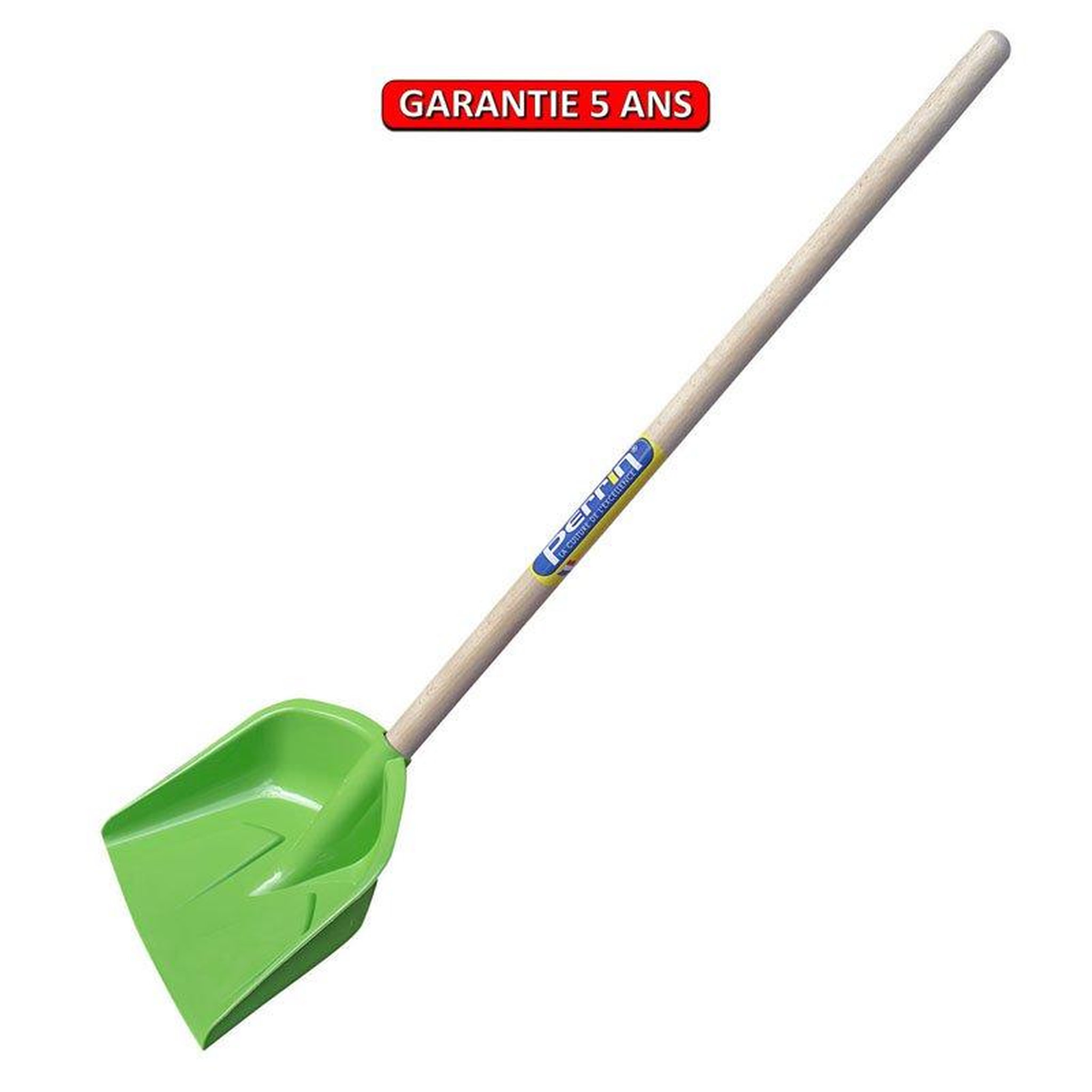 OUTILS PERRIN Pelle à neige enfant 19 cm - manche pomme 60 cm - verte