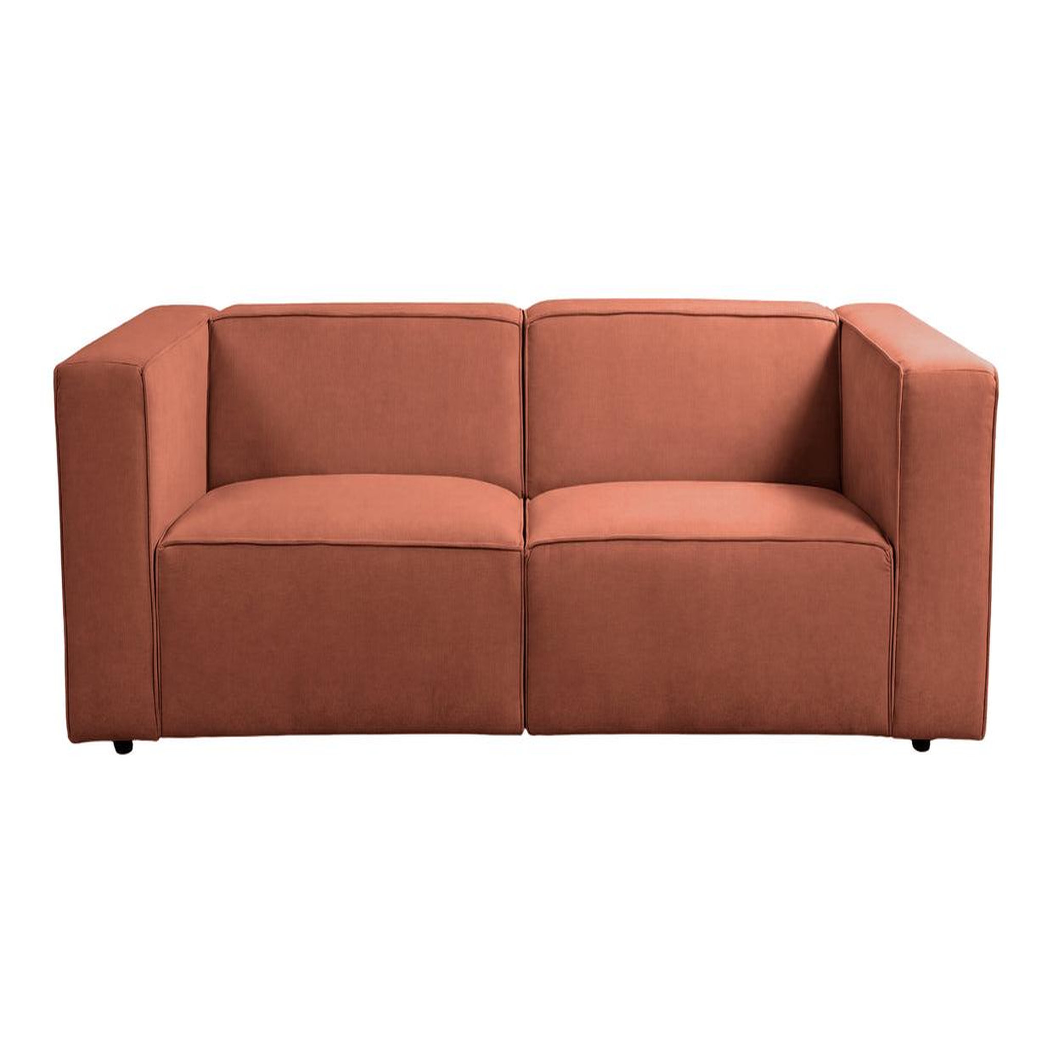 Voir la diapositive 1 : CASANOVA PARIS Basil - canapé droit tissu lisse 3 places
