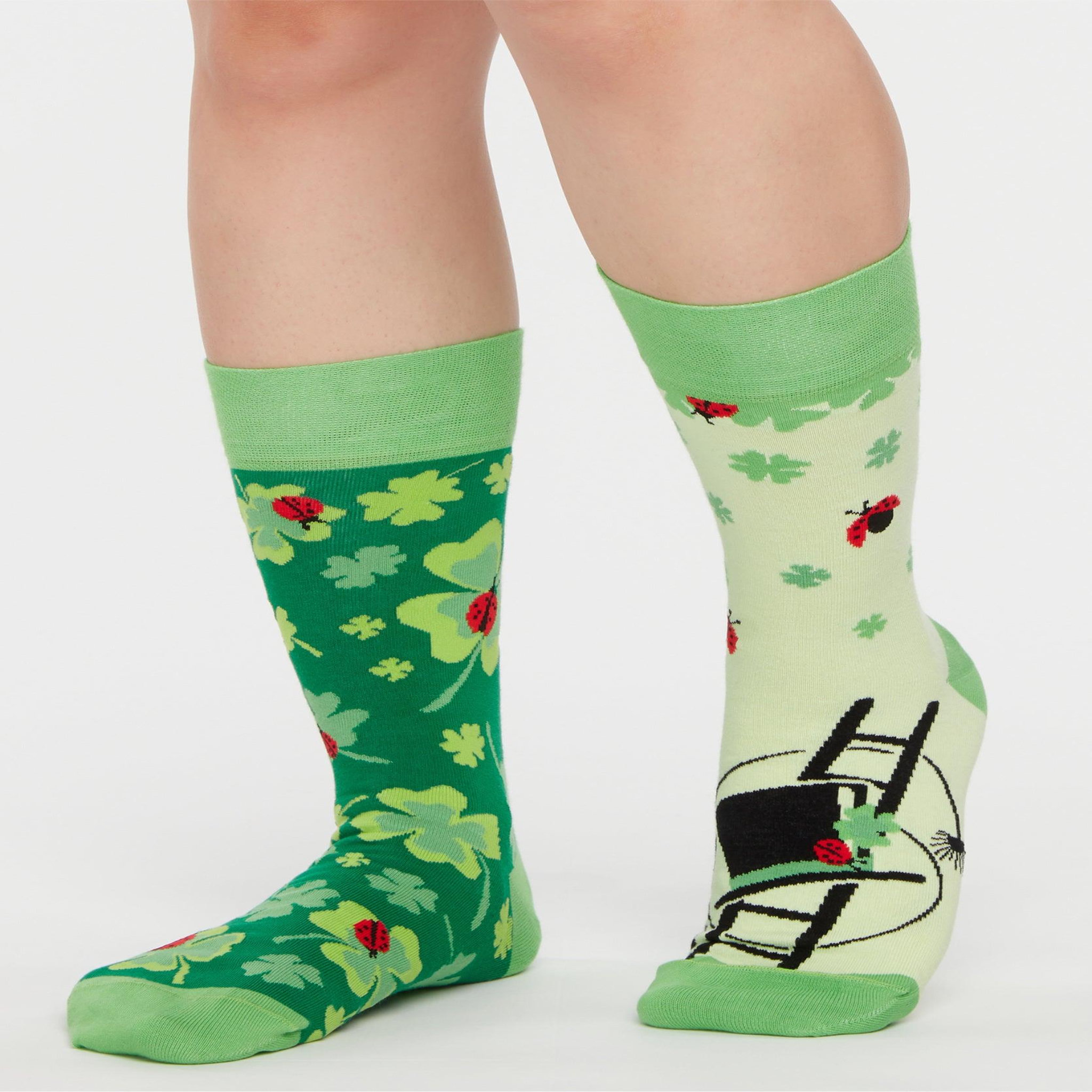 Voir la diapositive 3 : DEDOLES Chaussettes coccinelles et trèfles à 4 feuilles