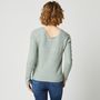 Voir la diapositive 2 : INEXTENSO Pull col v vert femme