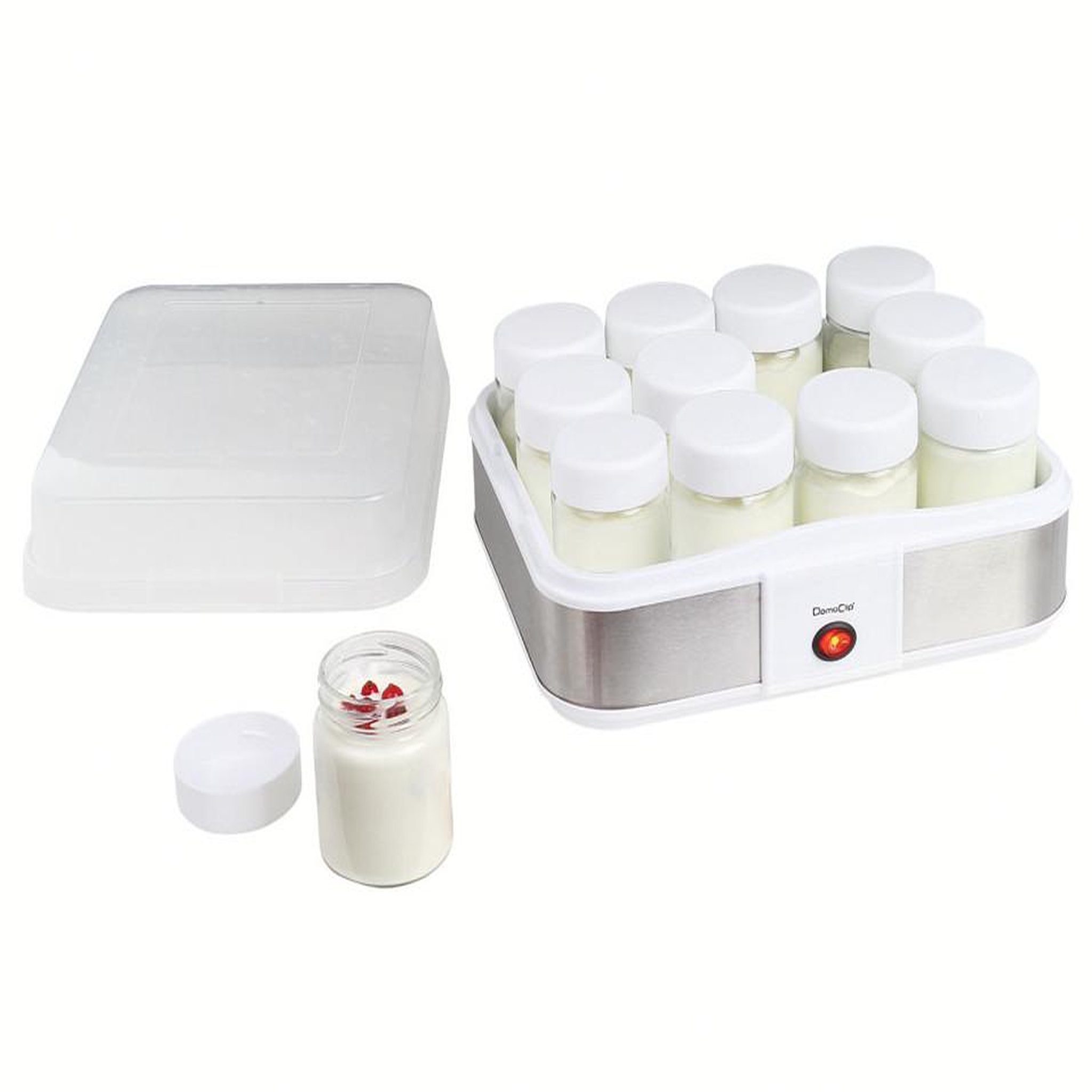 Voir la diapositive 3 : DOMOCLIP Yaourtière et fromagère 12 pots 21.5w - dop156
