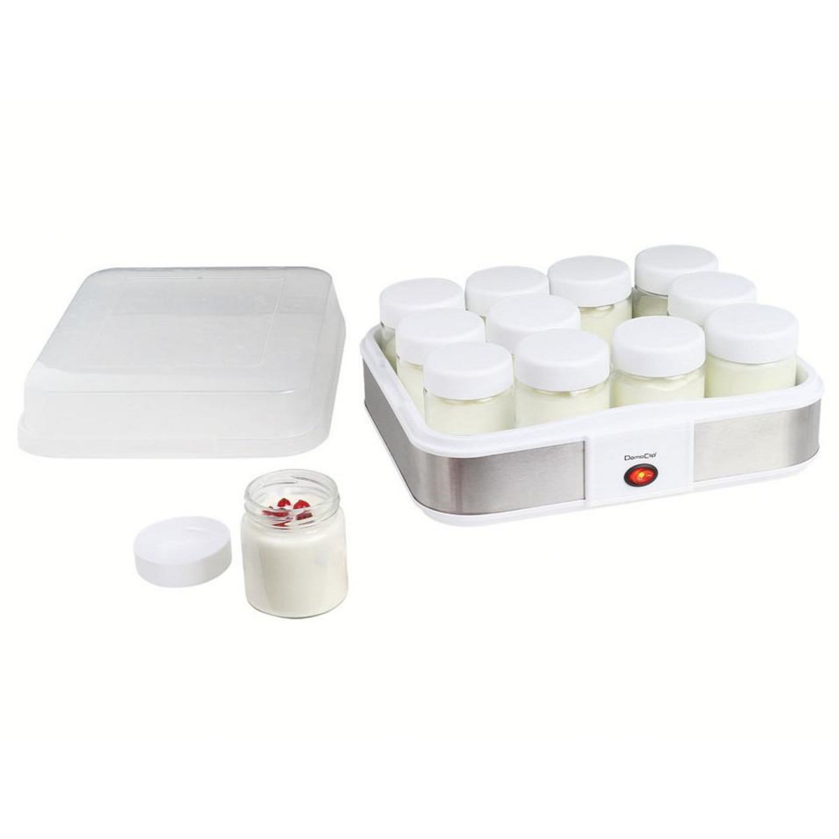 DOMOCLIP Yaourtière et fromagère 12 pots 21.5w - dop156