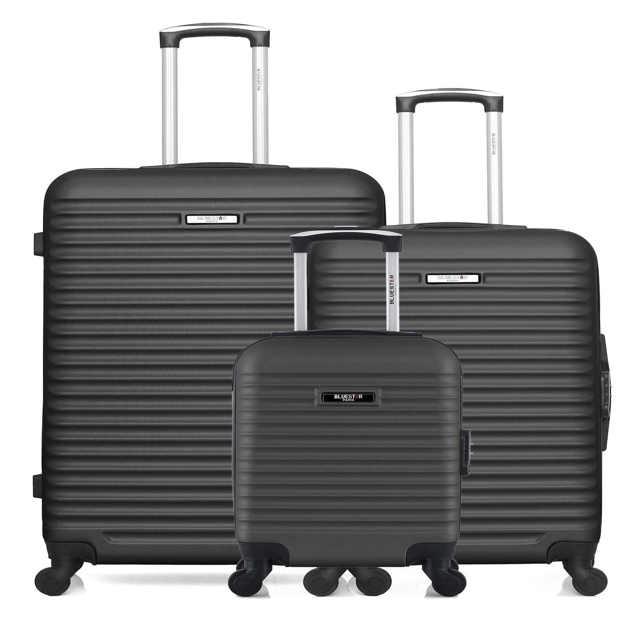 BLUESTAR Lot de 3 - valises grand format, weekend et cabine xxs brazilia