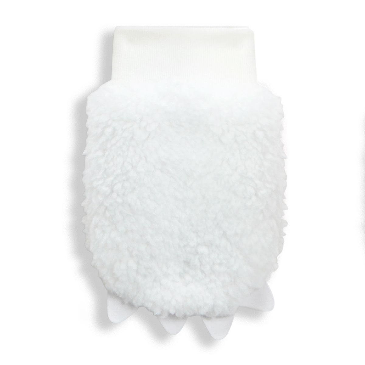 Petit Béguin Bonnet bébé en sherpa + moufles Alaska