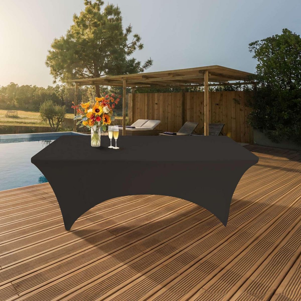 SUNNYDAYS Housse pour table de réception