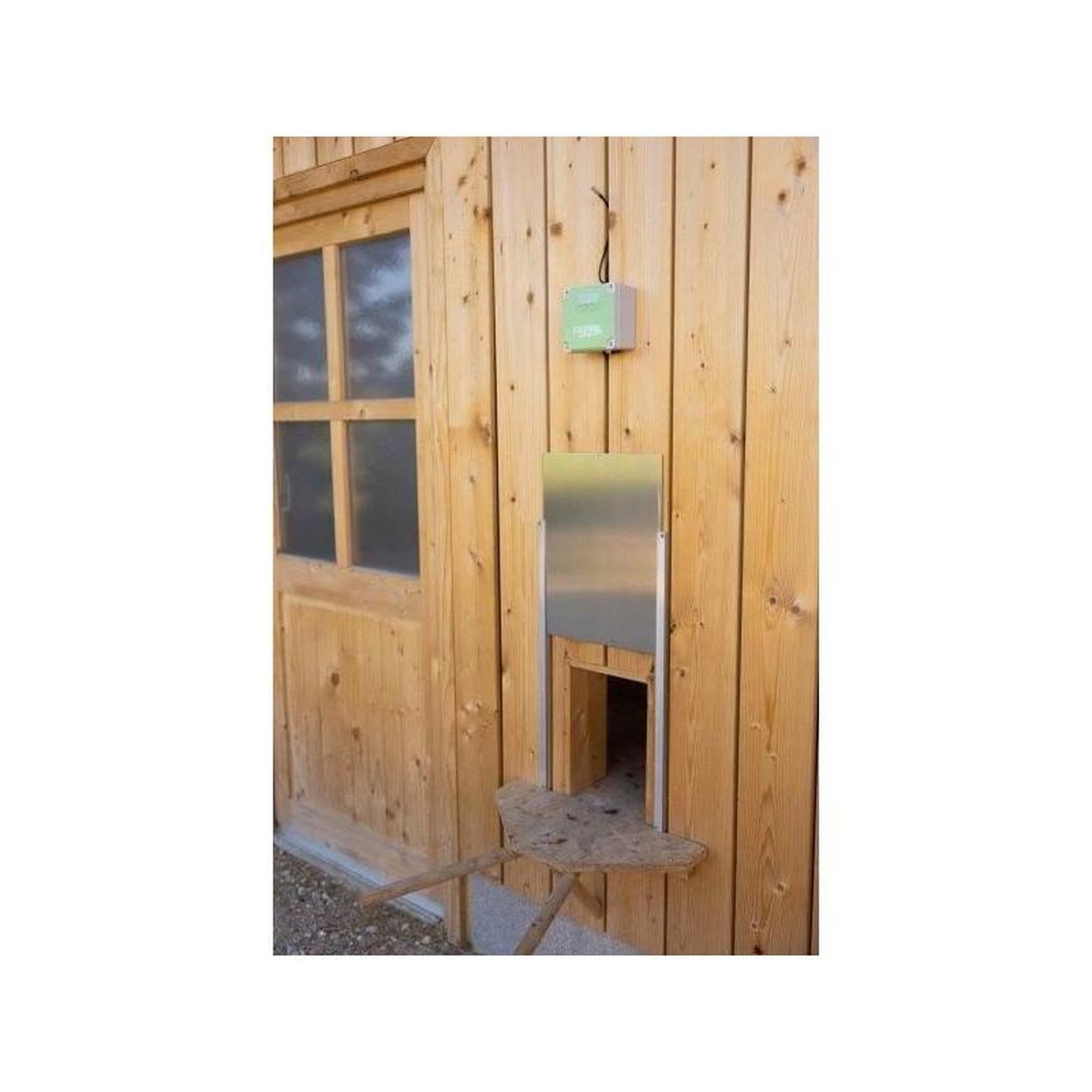 KERBL Porte poulailler coulissante - KERBL - Alu - 43 x 40 cm - Taille L