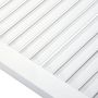 Voir la diapositive 4 : VIDAXL Portes d armoire à persiennes 2pcs blanc 99,3x49,4cm pin massif