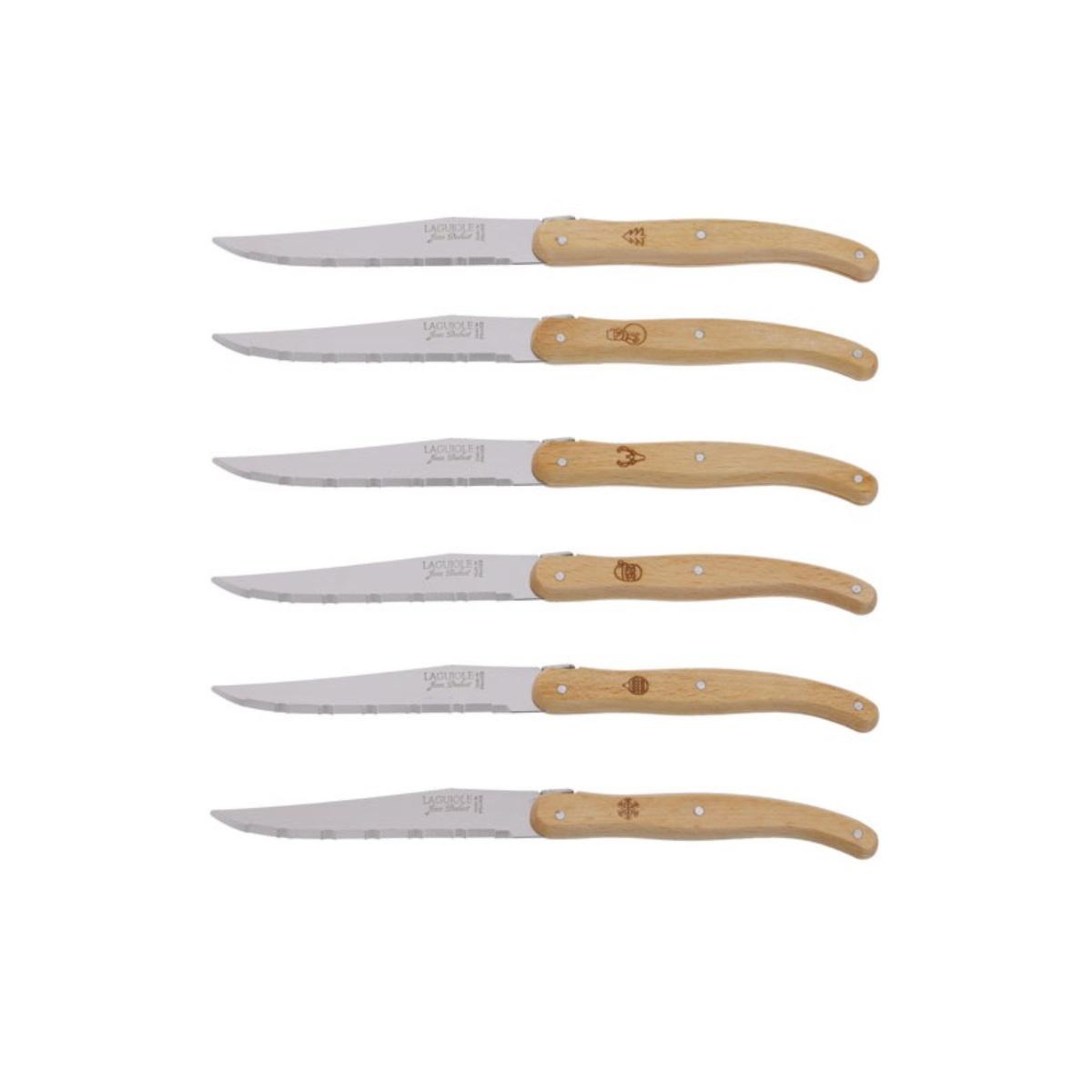 Jean dubost Coffret de 6 couteaux à steak - L0060015D80175