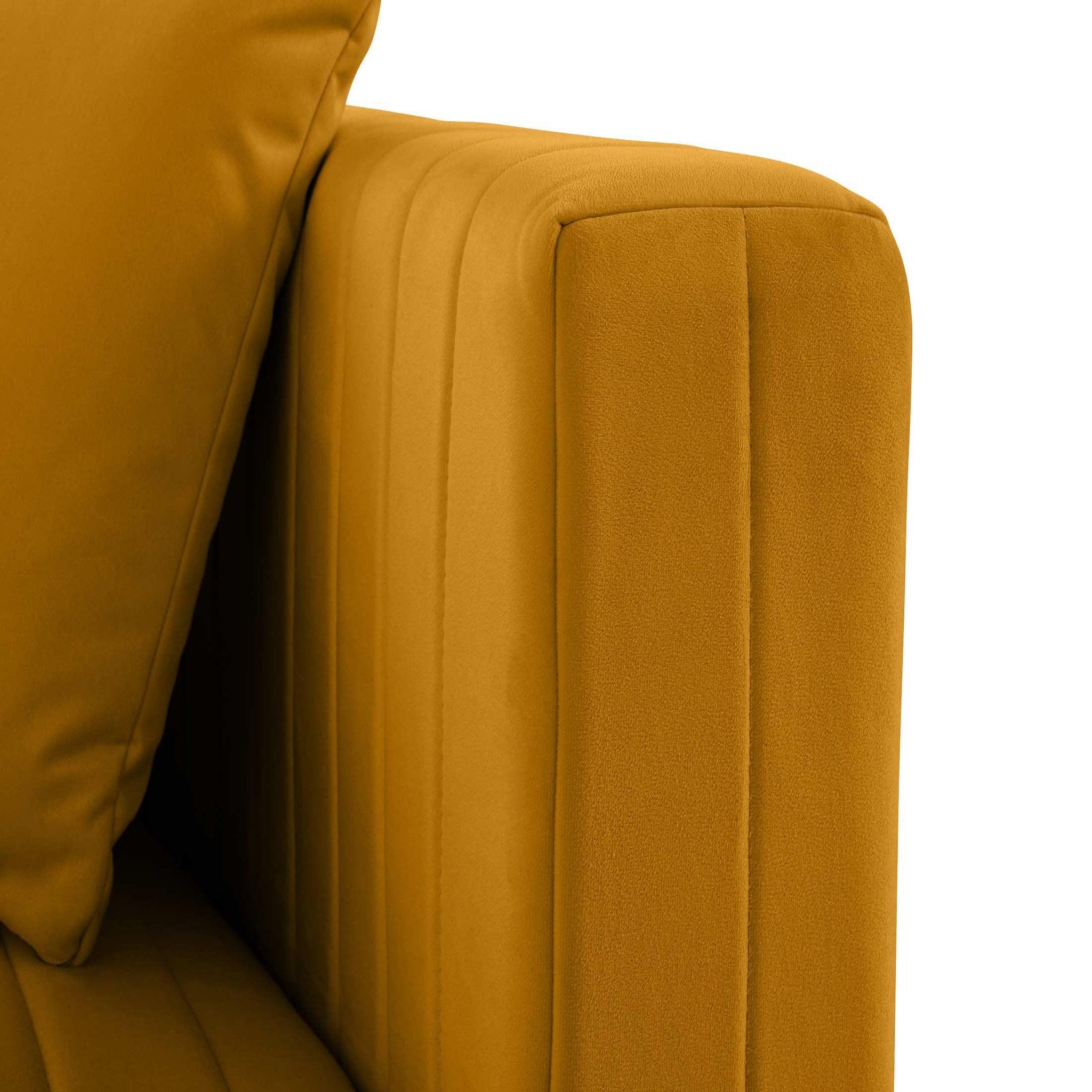Voir la diapositive 5 : LISA DESIGN Nova - module d'assise droit - en velours