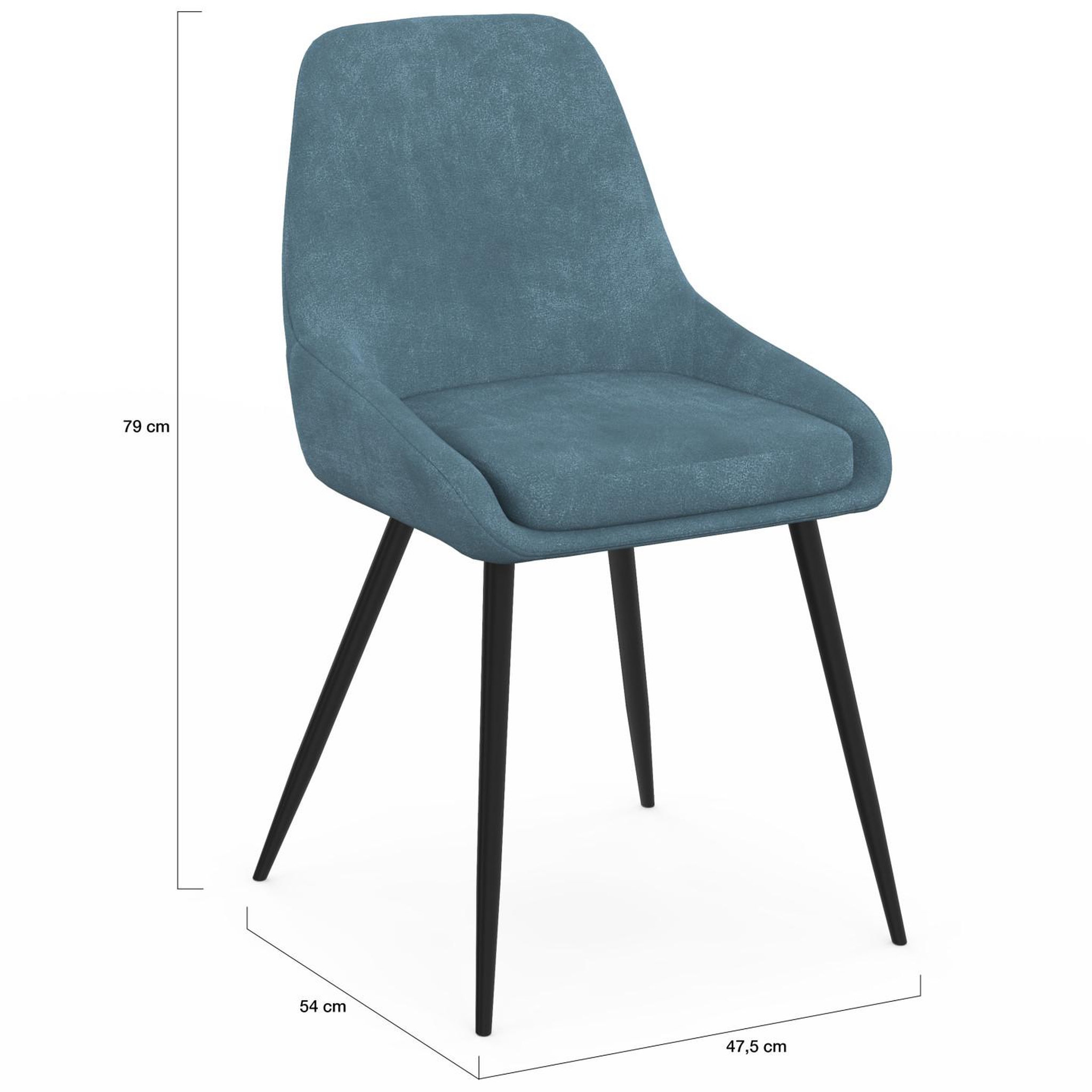 Voir la diapositive 5 : ID MARKET Lot de 6 chaises thalya en velours mix color pastel bleu x2, gris foncé x2, gris clair, rose avec accoudoirs