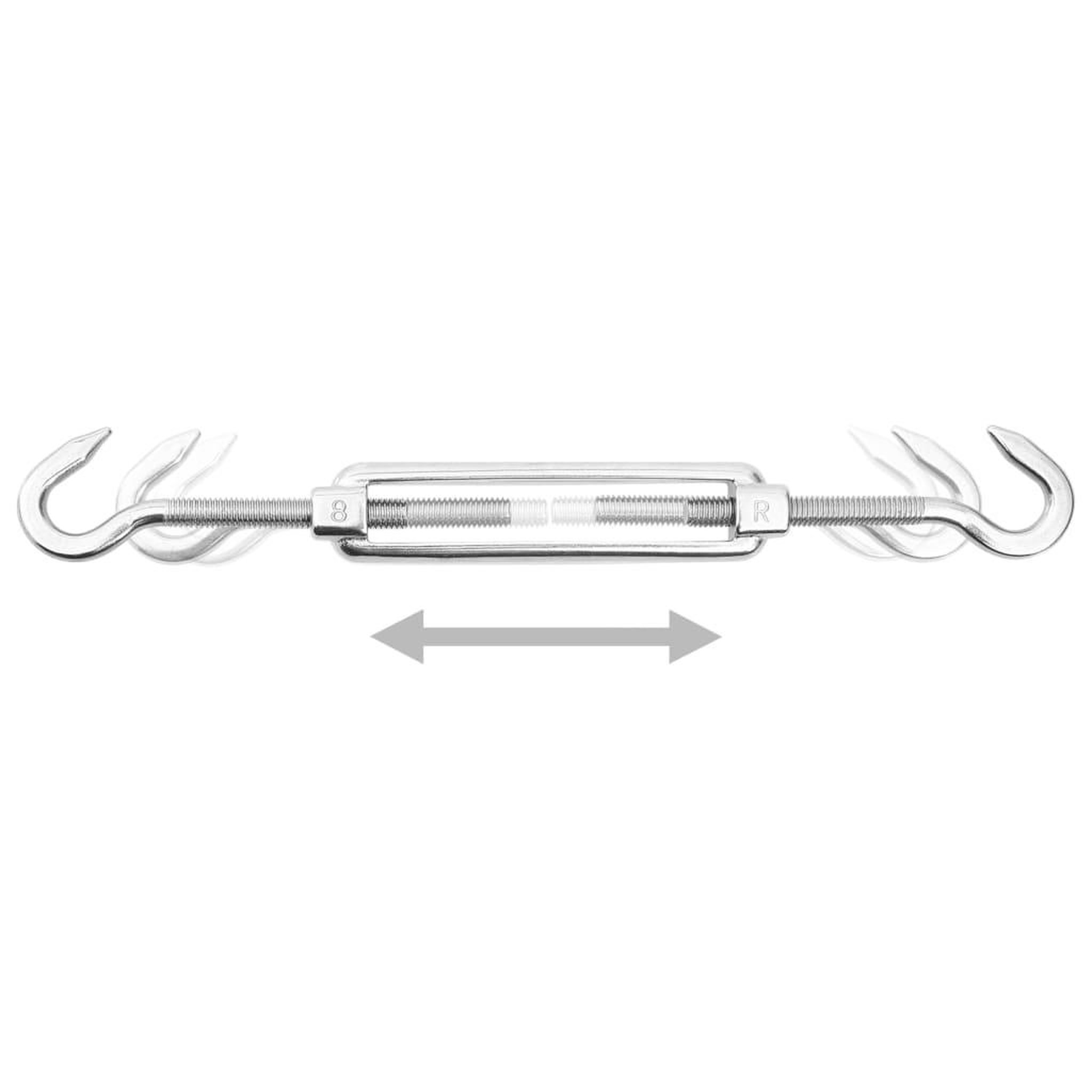 Voir la diapositive 2 : VIDAXL Jeu d'accessoires de voile d'ombrage 12 pcs Acier inoxydable