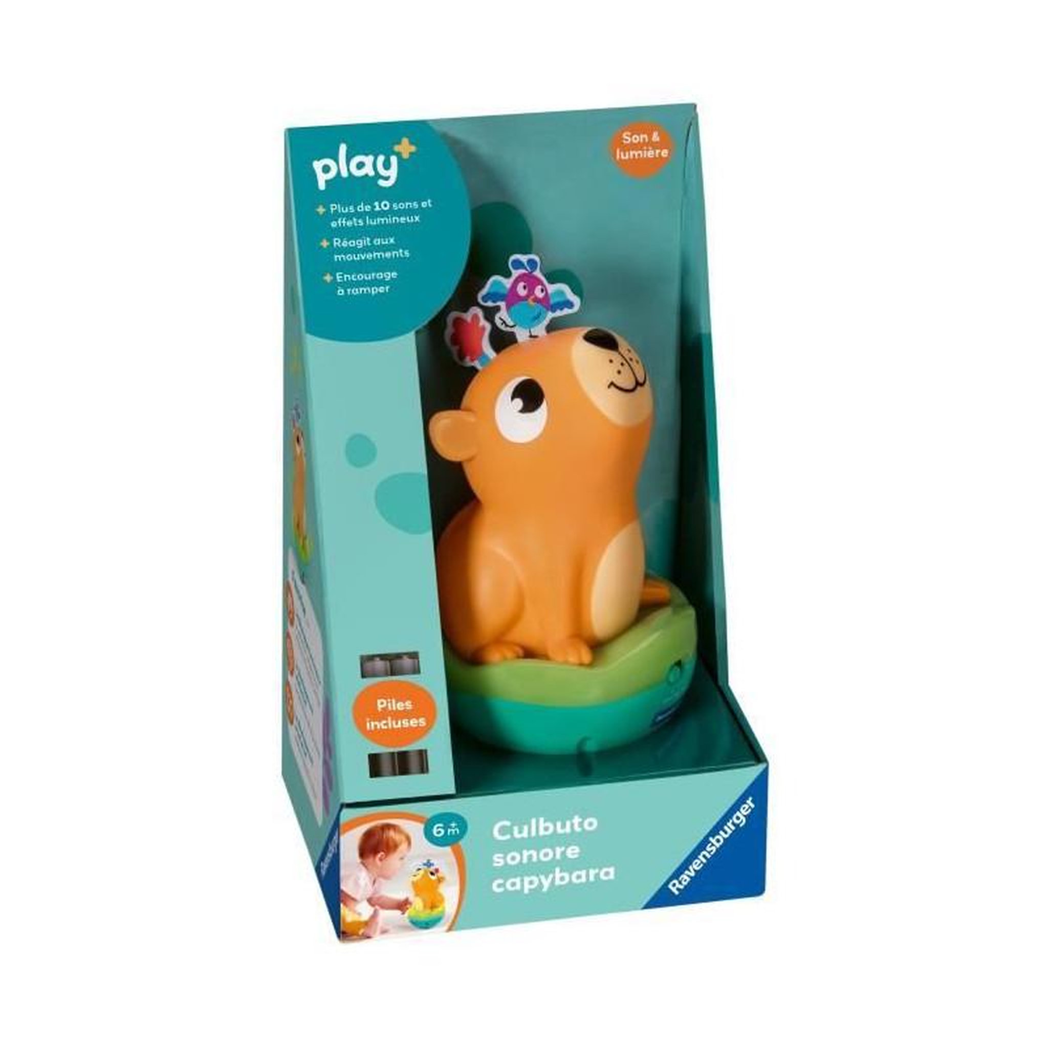 Voir la diapositive 5 : RAVENSBURGER Jouet musical Ravensburger Culbuto Sonore Capybara vert