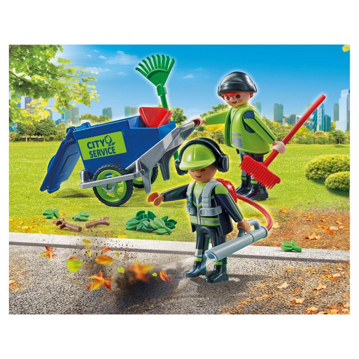 PLAYMOBIL 71434 Agents entretien voirie avec équipement