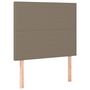 Voir la diapositive 4 : VIDAXL Tete de lit a LED Taupe 100x5x118/128 cm Tissu