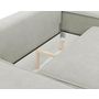 Voir la diapositive 4 : BEST MOBILIER Enma - canapé d'angle réversible 4 places convertible avec coffre en tissu texturé