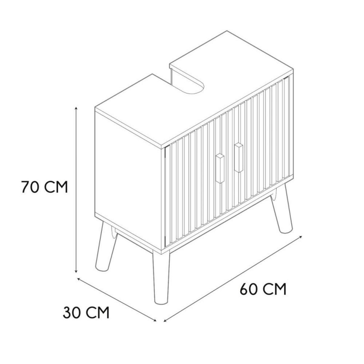 The Home Deco Factory Meuble sous vasque KLAUS