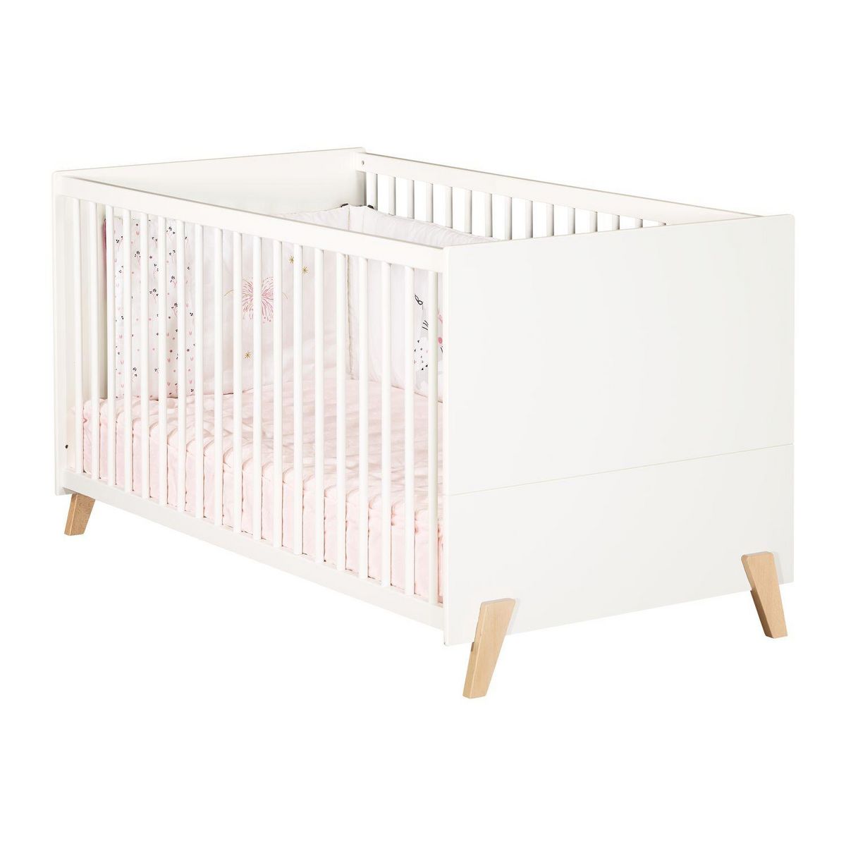 BABY PRICE  Lit bébé évolutif Little Big Bed 140x70cm JOY coloris naturel  