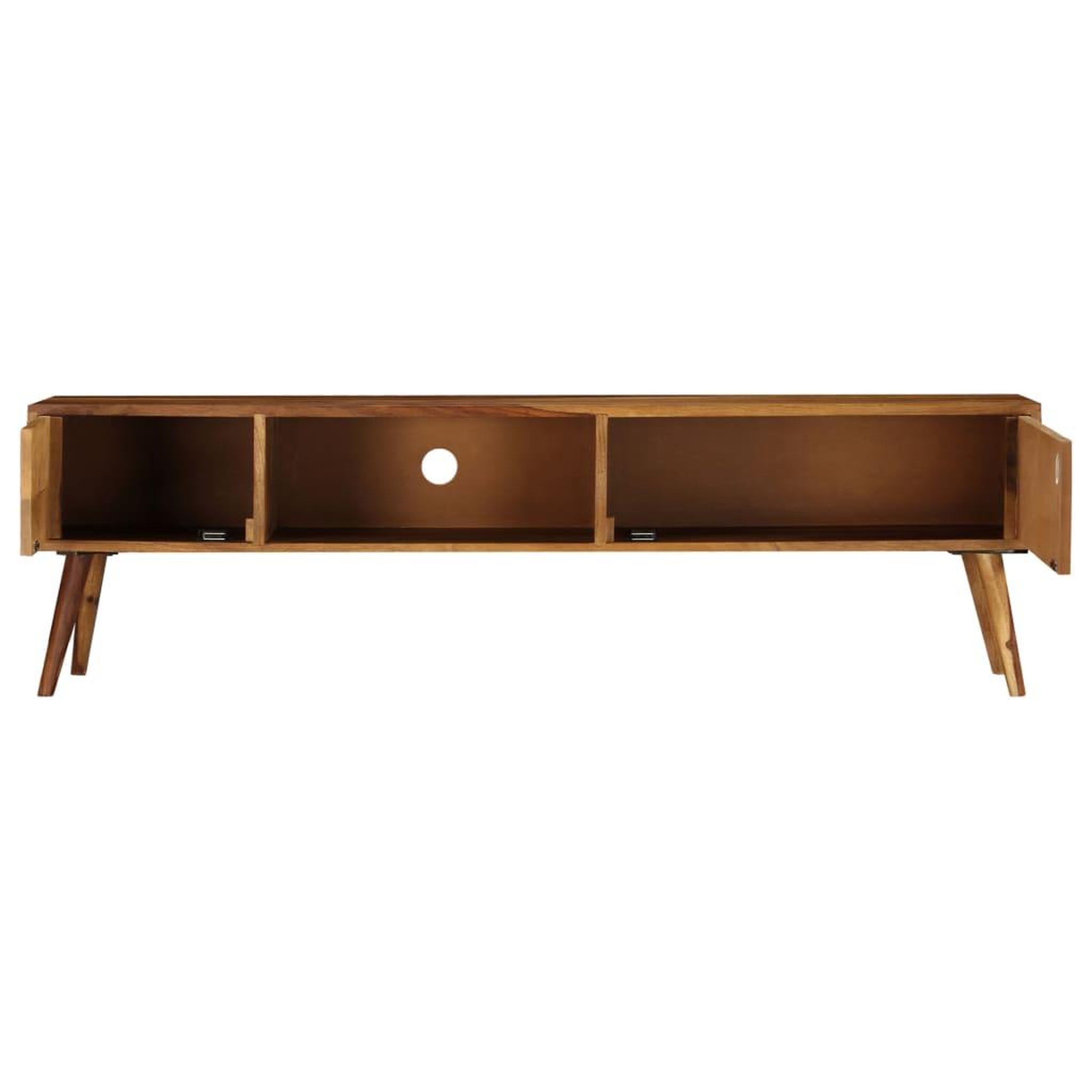 Voir la diapositive 3 : VIDAXL Meuble tv 140x30x40 cm bois massif
